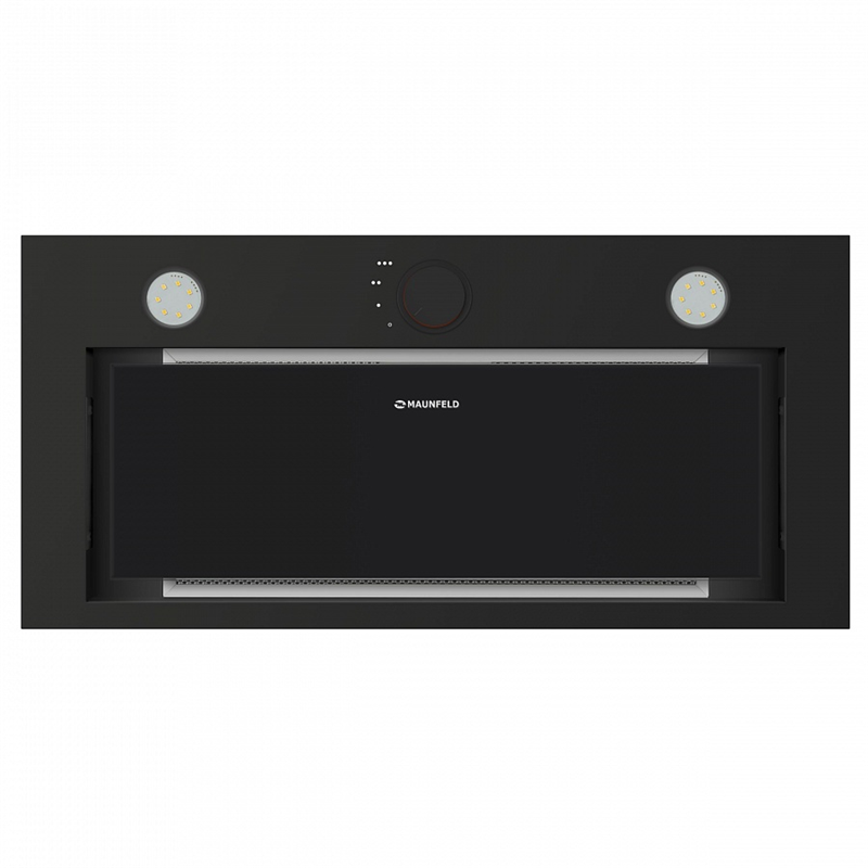 ВЫТЯЖКА MAUNFELD CROSBY ROCKY 60 ЧЕРНОЕ стекло Glass Black — фото 3