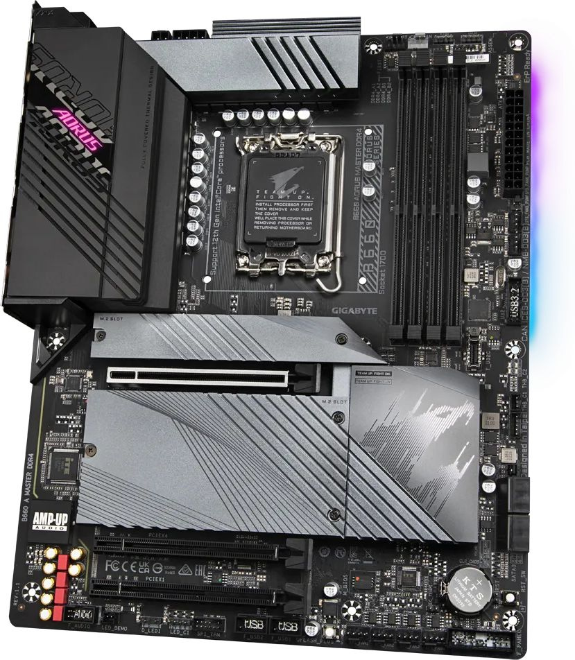 Материнская плата Gigabyte B660 AORUS MASTER DDR4 Soc-1700 Intel B660 4xDDR4 ATX AC`97 8ch(7.1) 2.5Gg RAID+HDMI+DP — фото 3