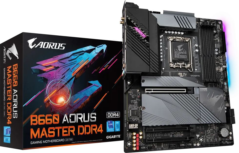 Материнская плата Gigabyte B660 AORUS MASTER DDR4 Soc-1700 Intel B660 4xDDR4 ATX AC`97 8ch(7.1) 2.5Gg RAID+HDMI+DP — фото 5