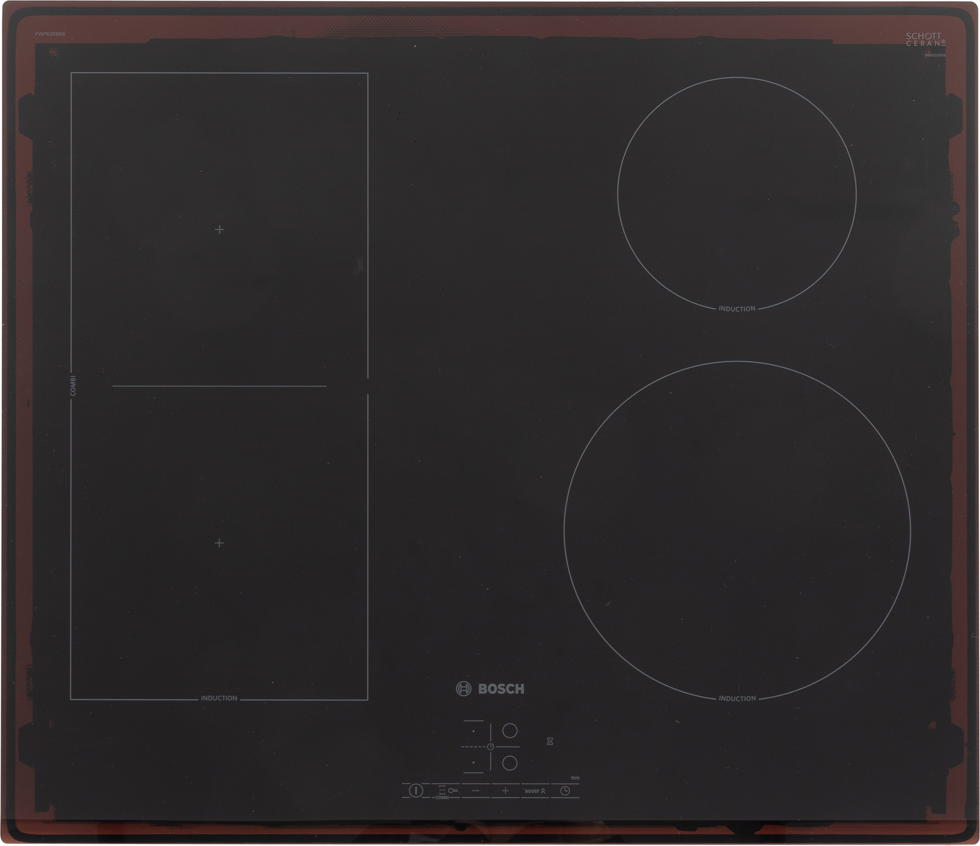 Индукционная варочная поверхность Bosch PWP63RBB6E черный — фото 19