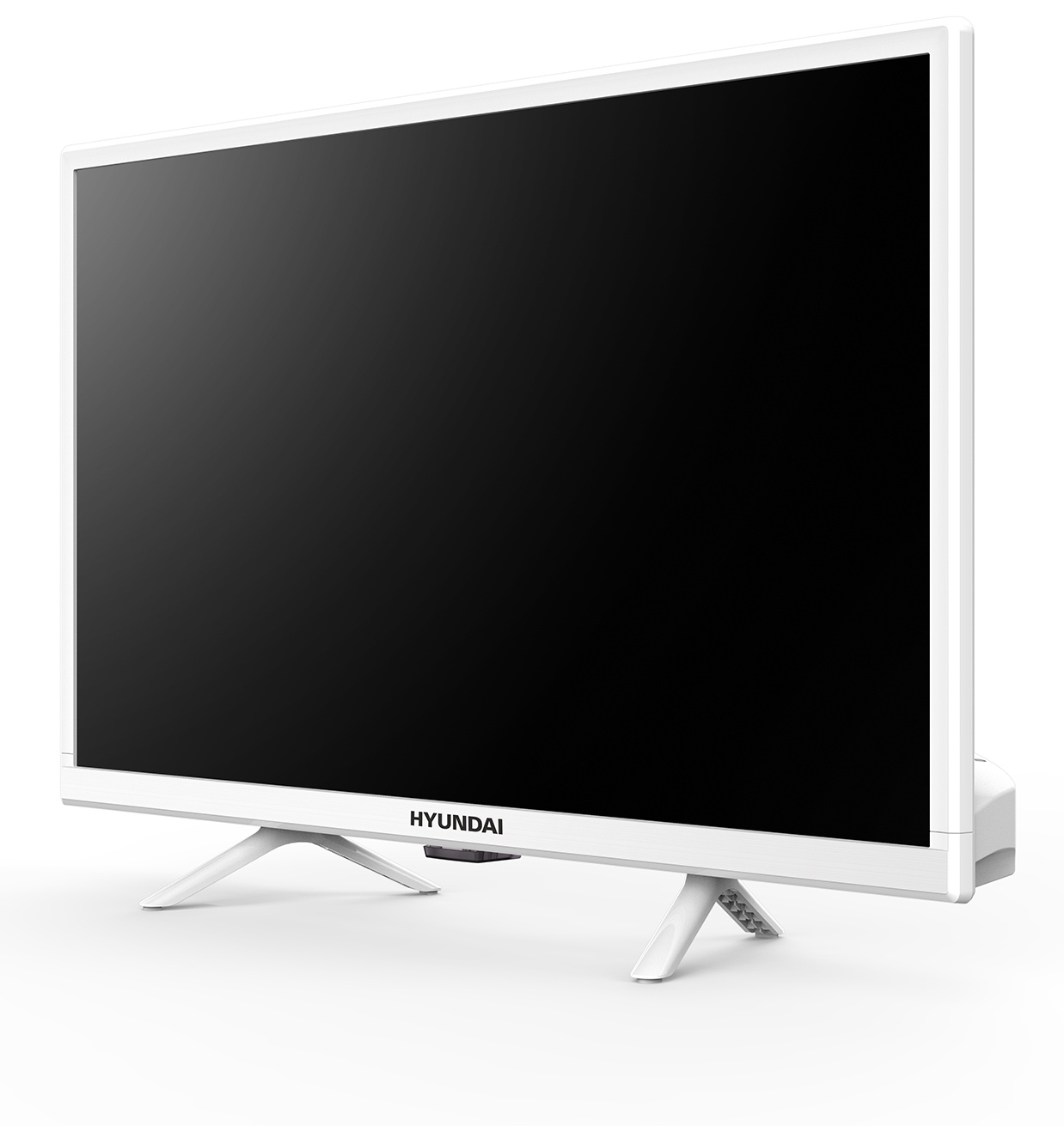 Телевизор LED Hyundai 24" H-LED24BS5102 Салют ТВ Slim Design белый HD 60Hz DVB-T DVB-T2 DVB-C DVB-S DVB-S2 USB WiFi Smart TV — фото 2
