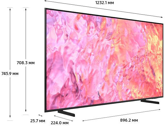 Телевизор QLED Samsung 55" QE55Q60CAUXRU — фото 4