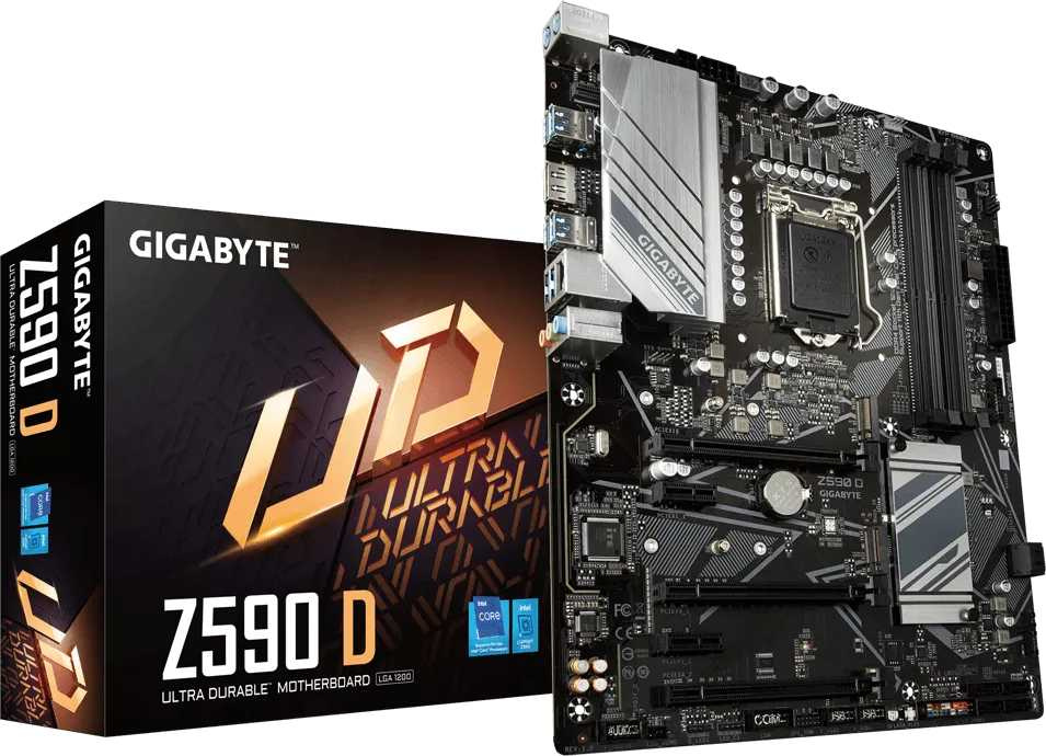 Материнская плата Gigabyte Z590 D Soc-1200 Intel Z590 4xDDR4 ATX AC`97 8ch(7.1) GbLAN RAID+DP — фото 2