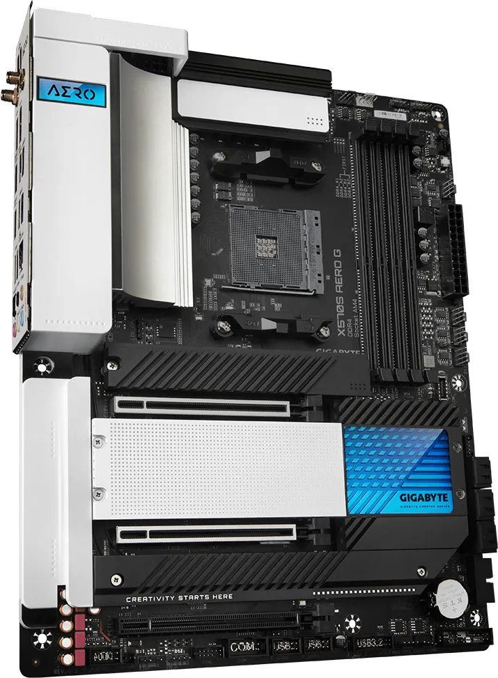 Материнская плата Gigabyte X570S AERO G Soc-AM4 AMD X570 4xDDR4 ATX AC`97 8ch(7.1) 2.5Gg RAID+DP — фото 3