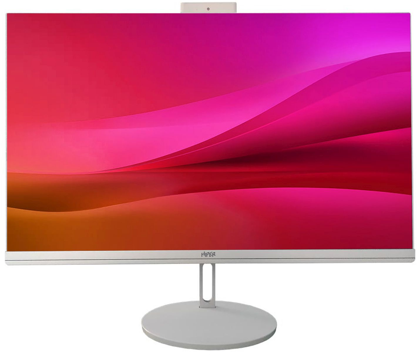Моноблок Hiper V10 23.8" Full HD i3 10105 (3.7) 8Gb SSD256Gb UHDG 630 Windows 10 Professional GbitEth WiFi BT 120W клавиатура мышь Cam белый 1920x1080