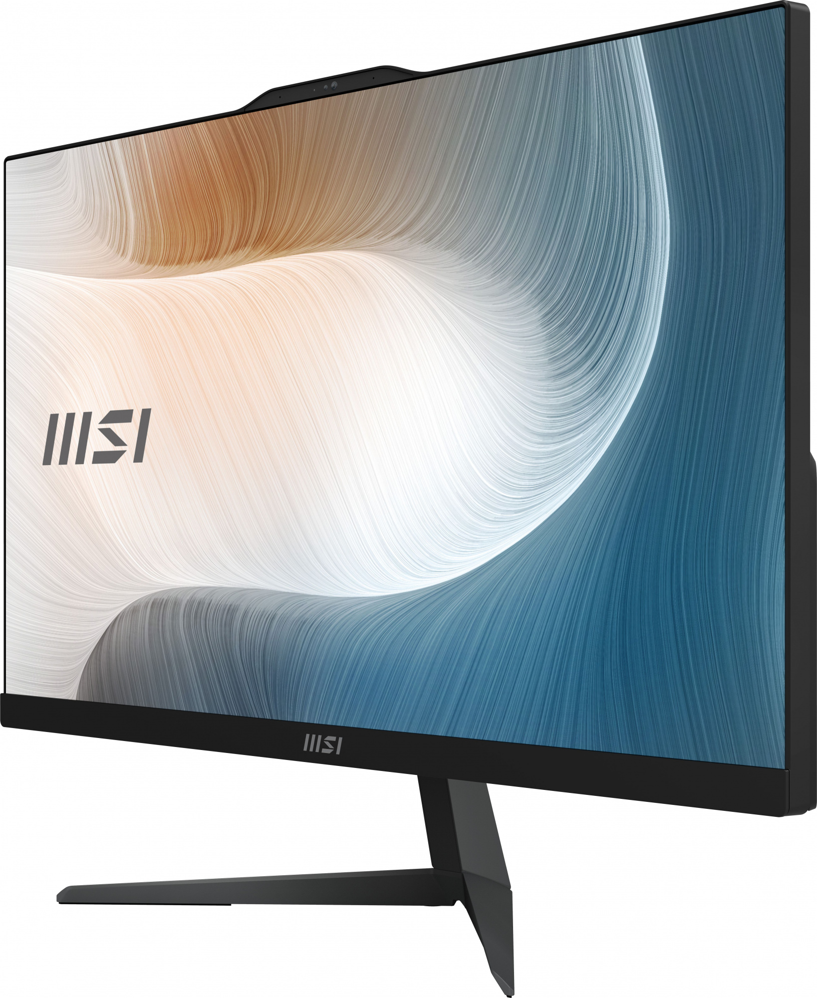 Моноблок MSI Modern AM242T 11M-1610RU 23.8" Full HD Touch P 7505 (2) 4Gb SSD128Gb Iris Xe Windows 11 Professional GbitEth WiFi BT 120W клавиатура мышь Cam черный 1920x1080 — фото 6