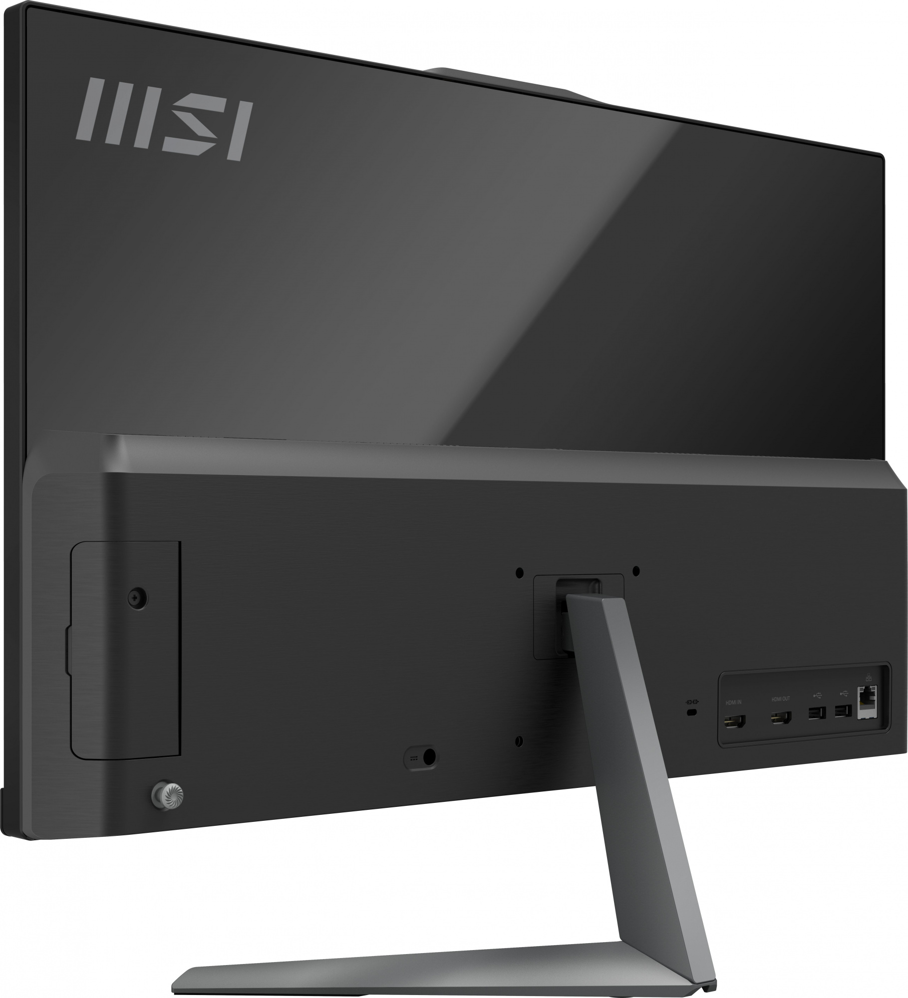 Моноблок MSI Modern AM242T 11M-1610RU 23.8" Full HD Touch P 7505 (2) 4Gb SSD128Gb Iris Xe Windows 11 Professional GbitEth WiFi BT 120W клавиатура мышь Cam черный 1920x1080 — фото 8