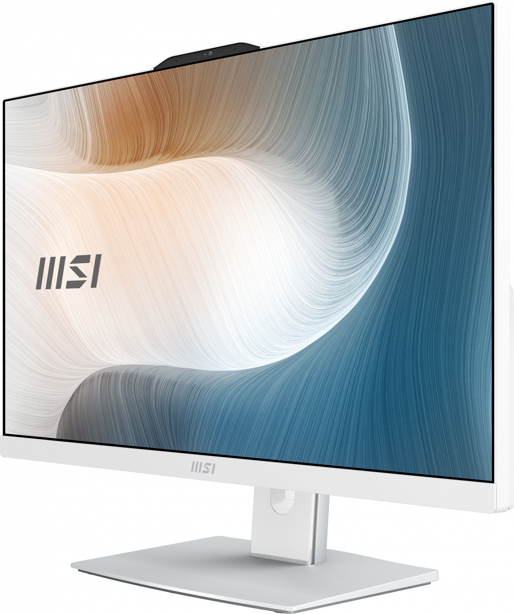 Моноблок MSI Modern AM242P 12M-212RU 23.8" Full HD i7 1260P (2.1) 16Gb SSD512Gb Iris Xe Windows 11 Professional GbitEth WiFi BT 120W клавиатура мышь Cam белый 1920x1080 — фото 3