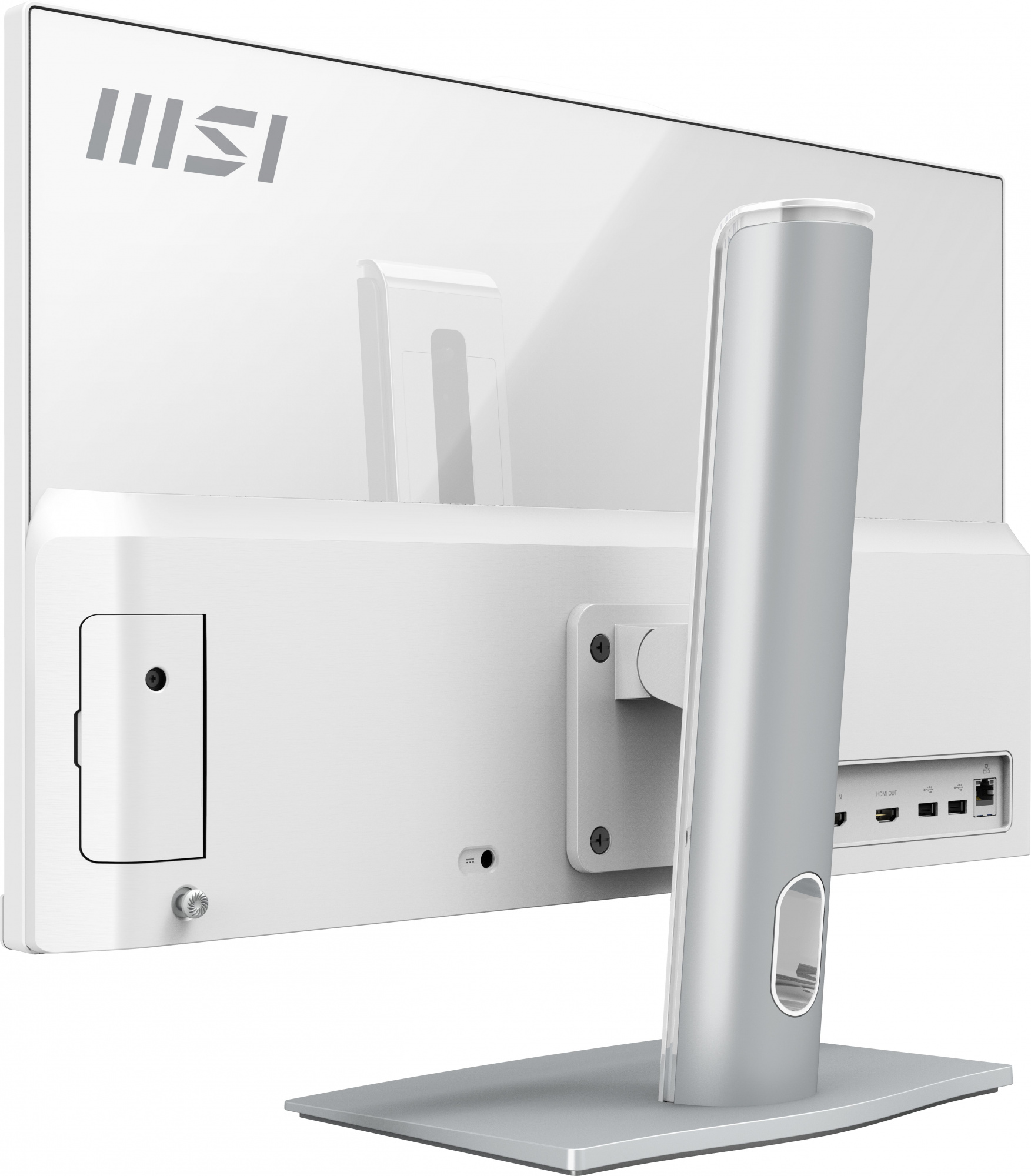 Моноблок MSI Modern AM242P 12M-212RU 23.8" Full HD i7 1260P (2.1) 16Gb SSD512Gb Iris Xe Windows 11 Professional GbitEth WiFi BT 120W клавиатура мышь Cam белый 1920x1080 — фото 9