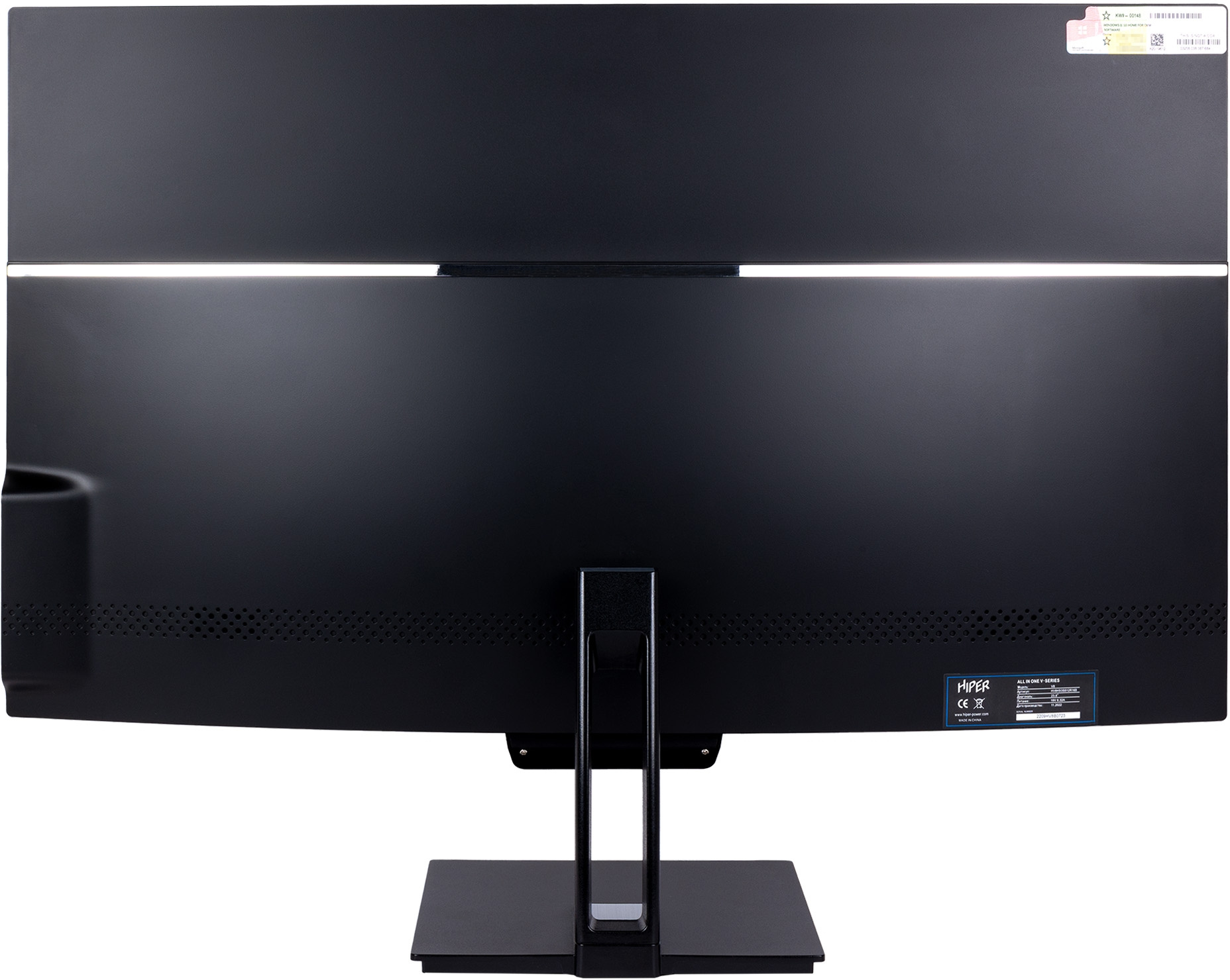 Моноблок Hiper V8 23.8" Full HD i5 12400 (2.5) 16Gb SSD1Tb UHDG 730 noOS GbitEth WiFi BT 120W клавиатура мышь Cam черный 1920x1080 — фото 6