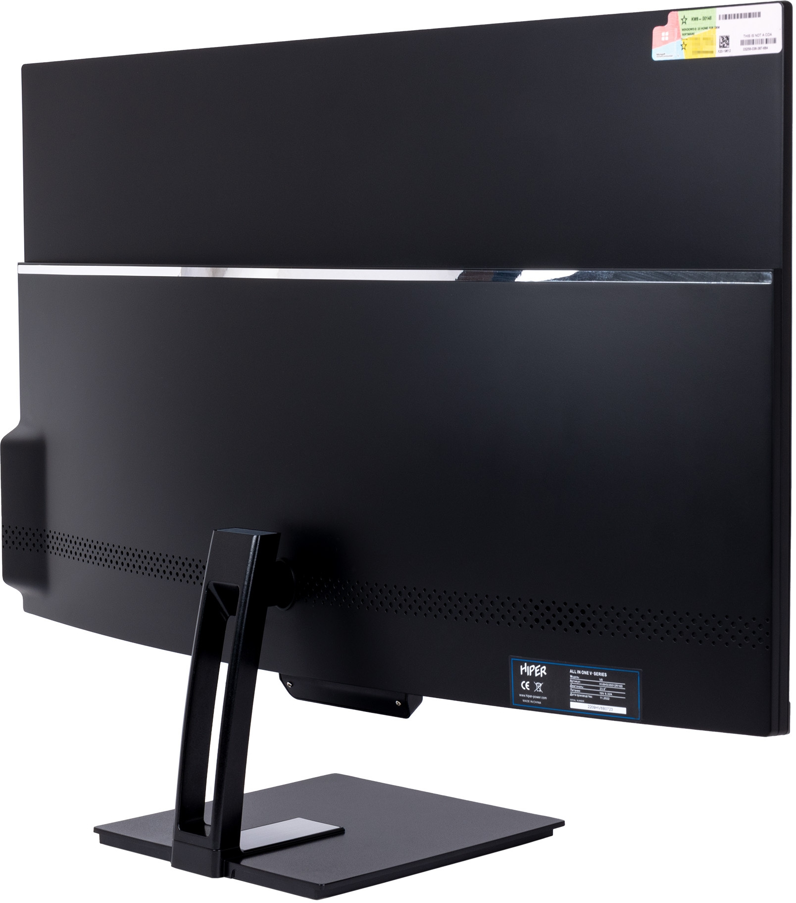 Моноблок Hiper V8 23.8" Full HD i5 12400 (2.5) 16Gb SSD1Tb UHDG 730 noOS GbitEth WiFi BT 120W клавиатура мышь Cam черный 1920x1080 — фото 7