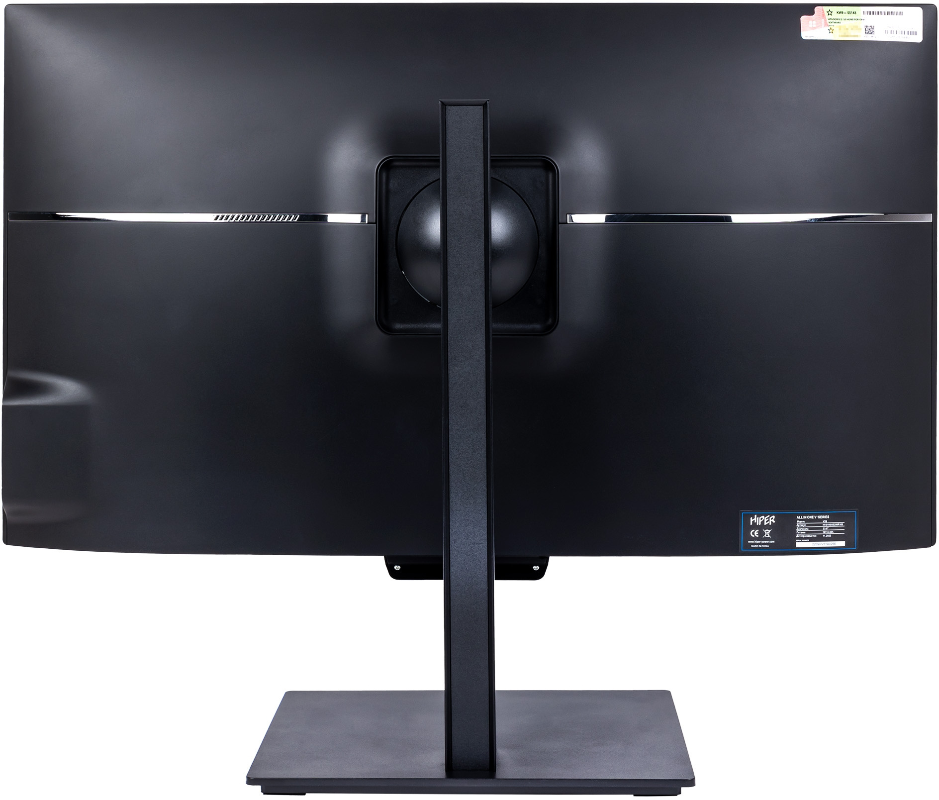 Моноблок Hiper V28 23.8" Full HD i3 12100 (3.3) 16Gb SSD512Gb UHDG 730 Windows 10 Professional GbitEth WiFi BT 120W клавиатура мышь Cam черный 1920x1080 — фото 7