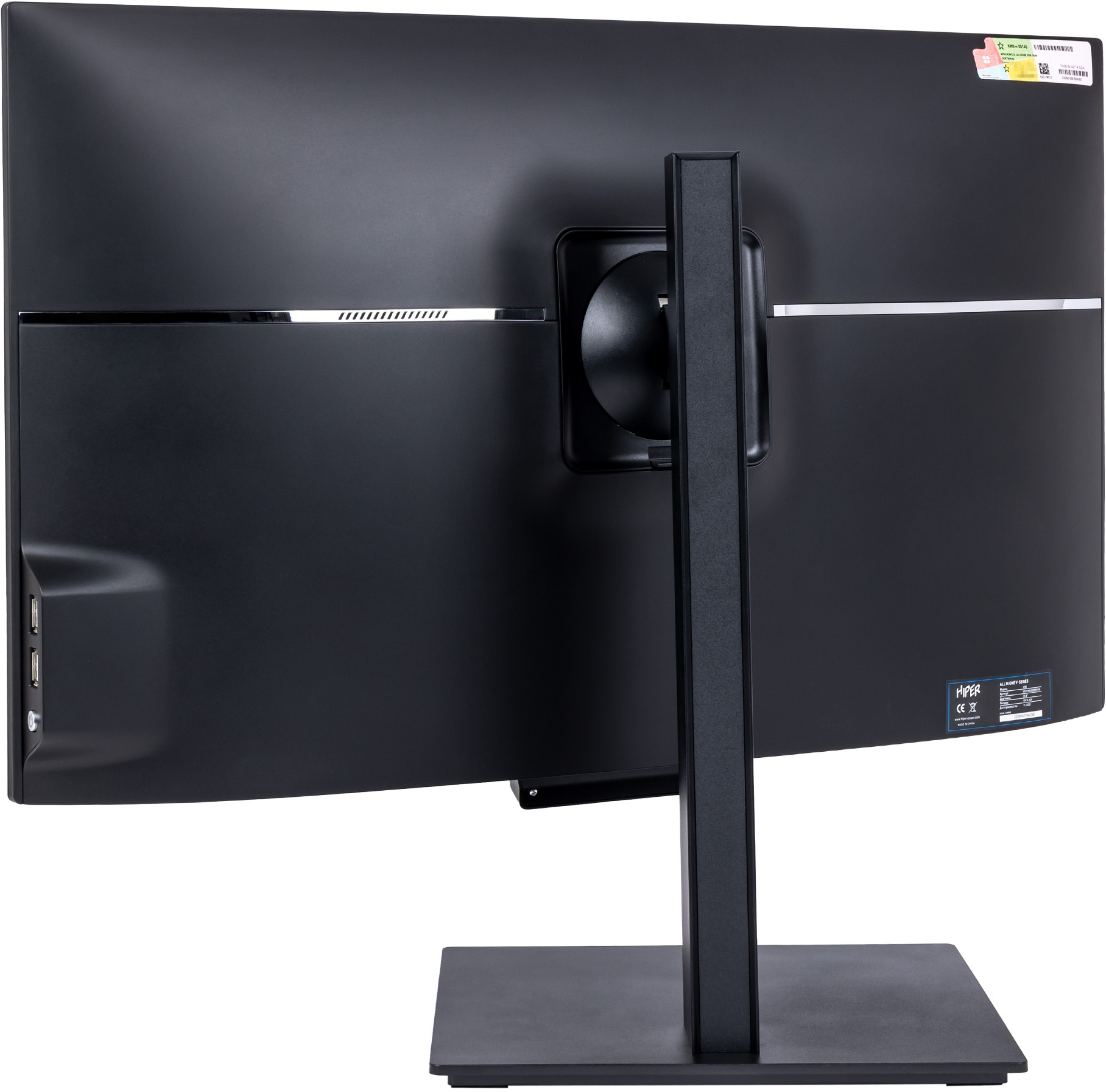 Моноблок Hiper V28 23.8" Full HD i3 12100 (3.3) 16Gb SSD512Gb UHDG 730 Windows 10 Professional GbitEth WiFi BT 120W клавиатура мышь Cam черный 1920x1080 — фото 8