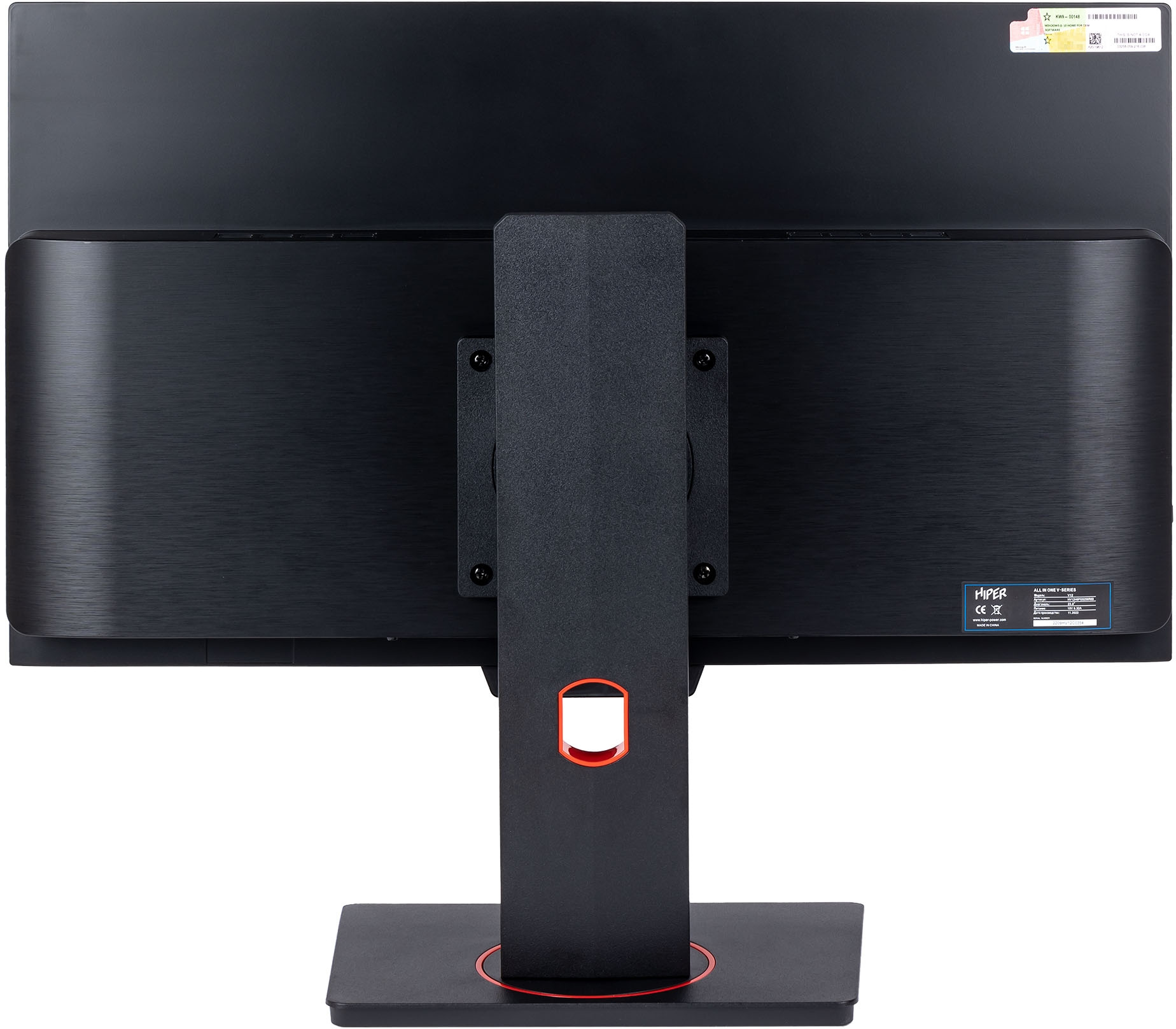 Моноблок Hiper V12 23.8" Full HD PG G7400 (3.7) 16Gb SSD512Gb UHDG 710 CR noOS GbitEth WiFi BT 120W клавиатура мышь Cam черный 1920x1080 — фото 8