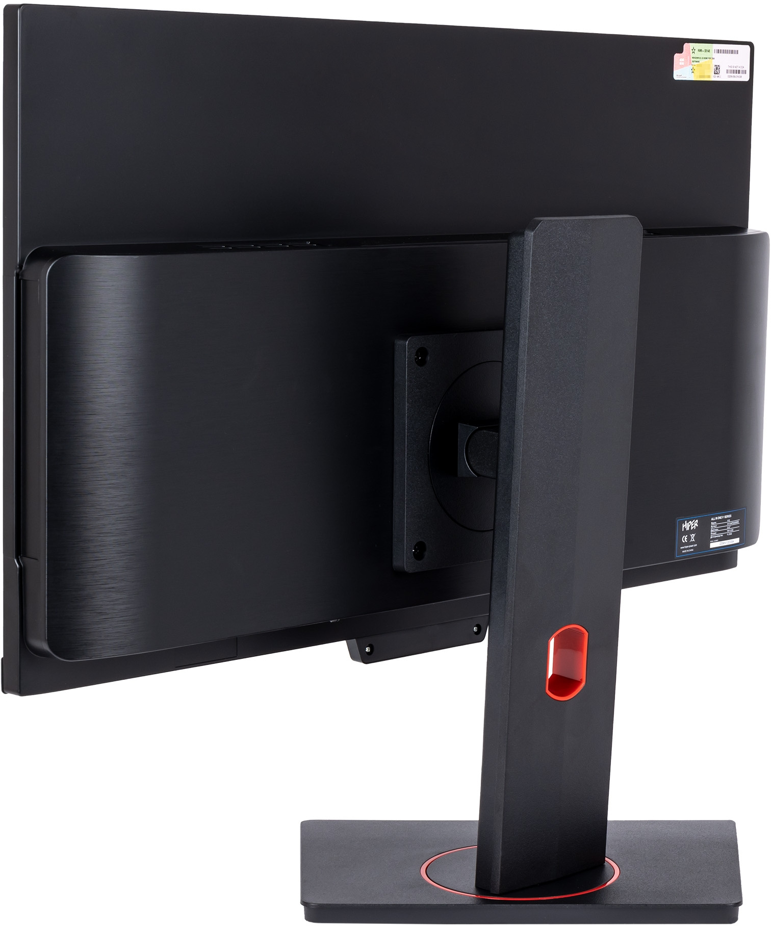 Моноблок Hiper V12 23.8" Full HD PG G7400 (3.7) 8Gb SSD256Gb UHDG 710 CR Windows 10 Home GbitEth WiFi BT 120W клавиатура мышь Cam черный 1920x1080 — фото 5