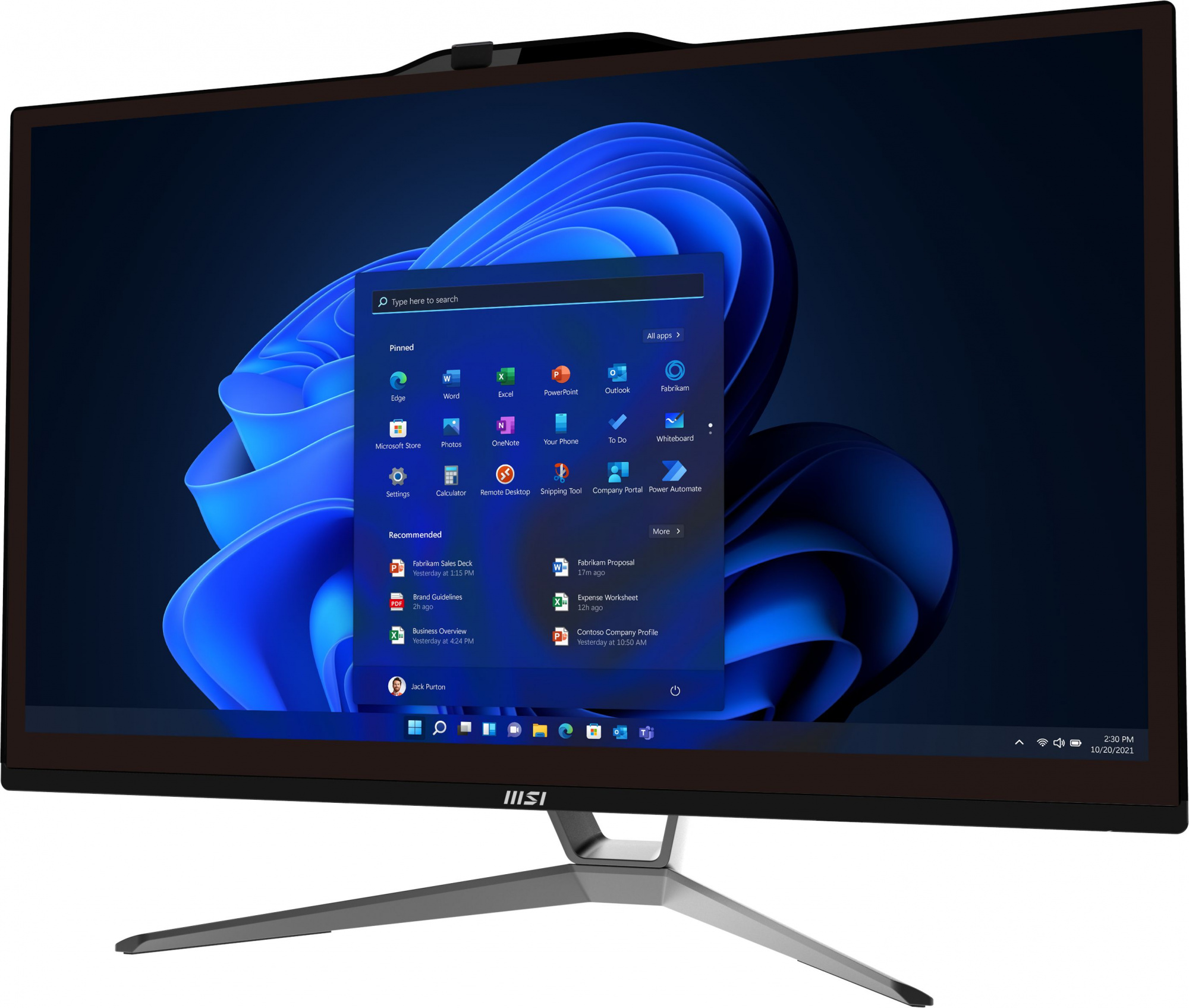 Моноблок MSI Pro AP222T 13M-011RU 21.5" Full HD Touch i5 13400 (2.5) 8Gb SSD256Gb UHDG 730 CR Windows 11 Professional GbitEth WiFi BT 120W клавиатура мышь черный 1920x1080 — фото 6
