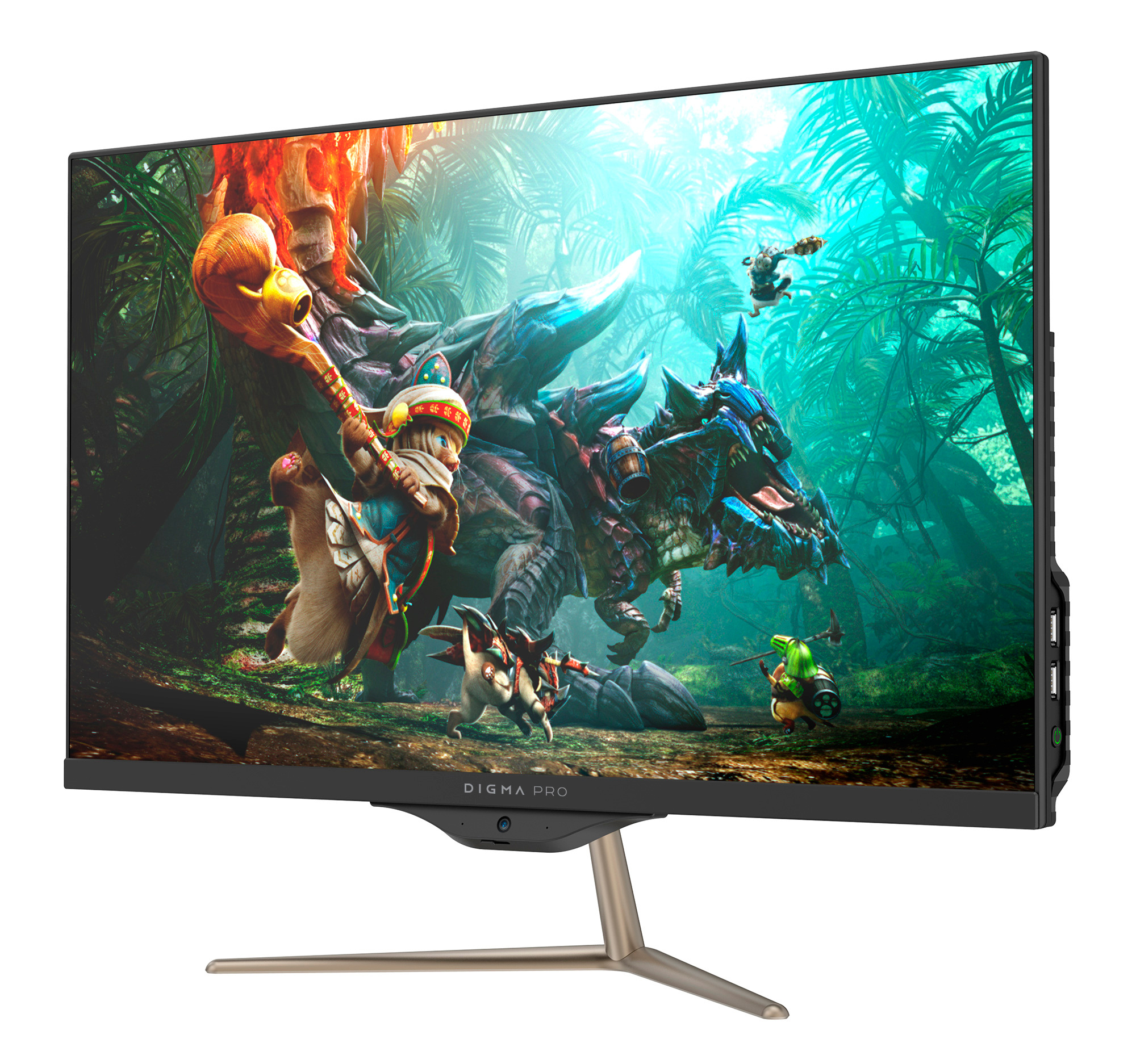 Моноблок Digma PRO AiO 23i 23.8" Full HD i3 10110U (2.1) 8Gb SSD512Gb UHDG Windows 11 Professional GbitEth WiFi 90W клавиатура мышь Cam черный 1920x1080 — фото 2