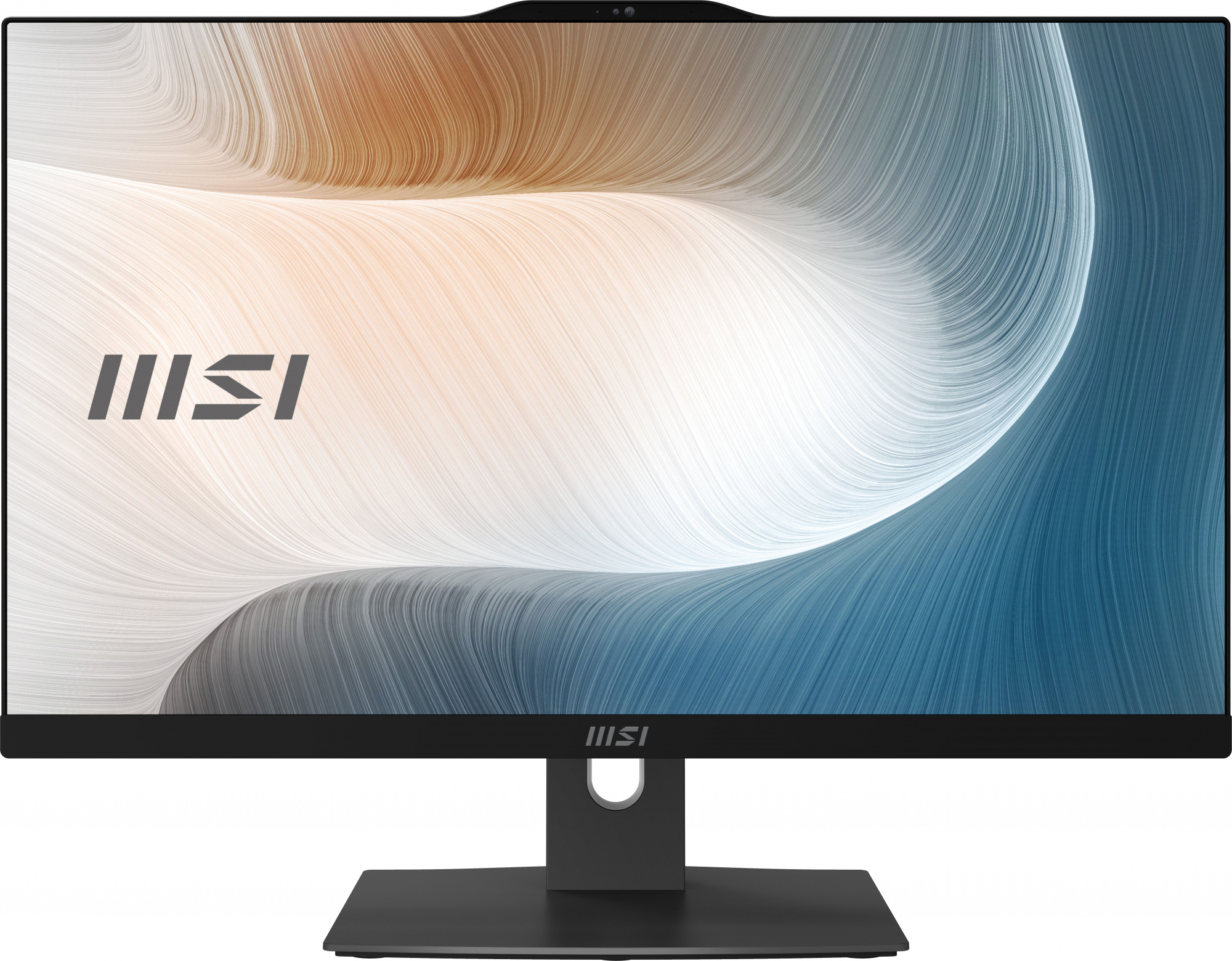 Моноблок MSI Modern AM242P 12M-216RU 23.8" Full HD i5 1240P (1.7) 16Gb SSD512Gb Iris Xe Windows 11 Professional GbitEth WiFi BT 120W клавиатура мышь Cam белый 1920x1080
