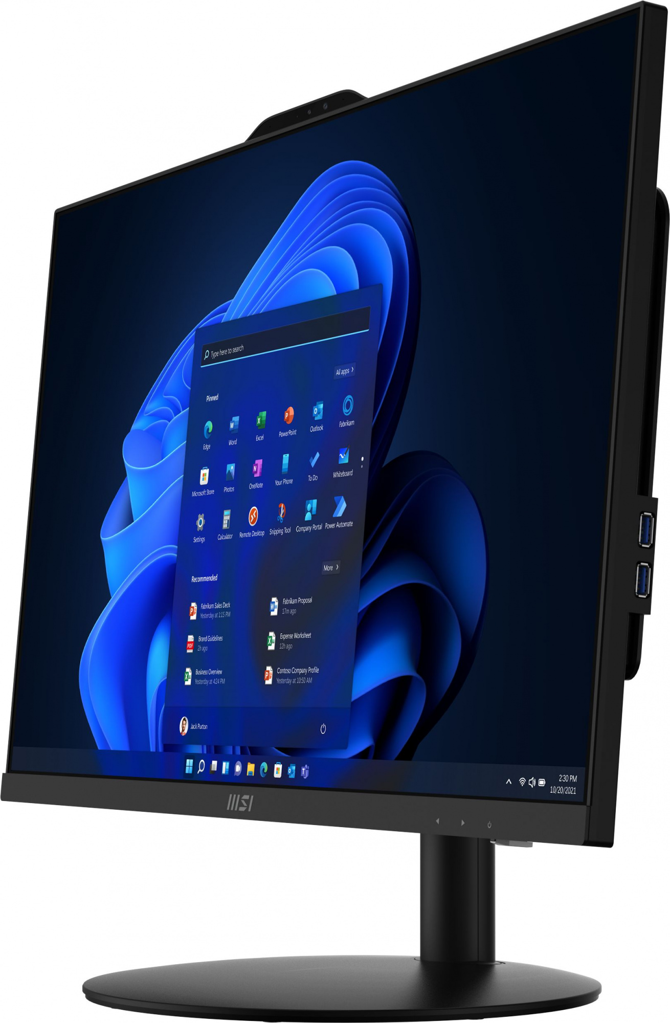 Моноблок MSI Pro AP272 13M-281RU 27" Full HD i7 13700 (2.1) 16Gb SSD512Gb UHDG 770 Windows 11 Professional GbitEth WiFi BT 120W клавиатура мышь черный 1920x1080 — фото 5
