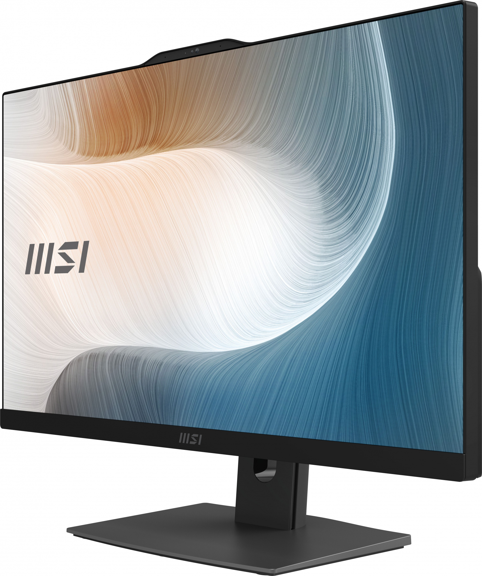 Моноблок MSI Modern AM242P 12M-090RU 23.8" Full HD i5 1240P (1.7) 16Gb SSD512Gb Iris Xe Windows 11 Professional GbitEth WiFi BT 120W клавиатура мышь Cam черный 1920x1080 — фото 3