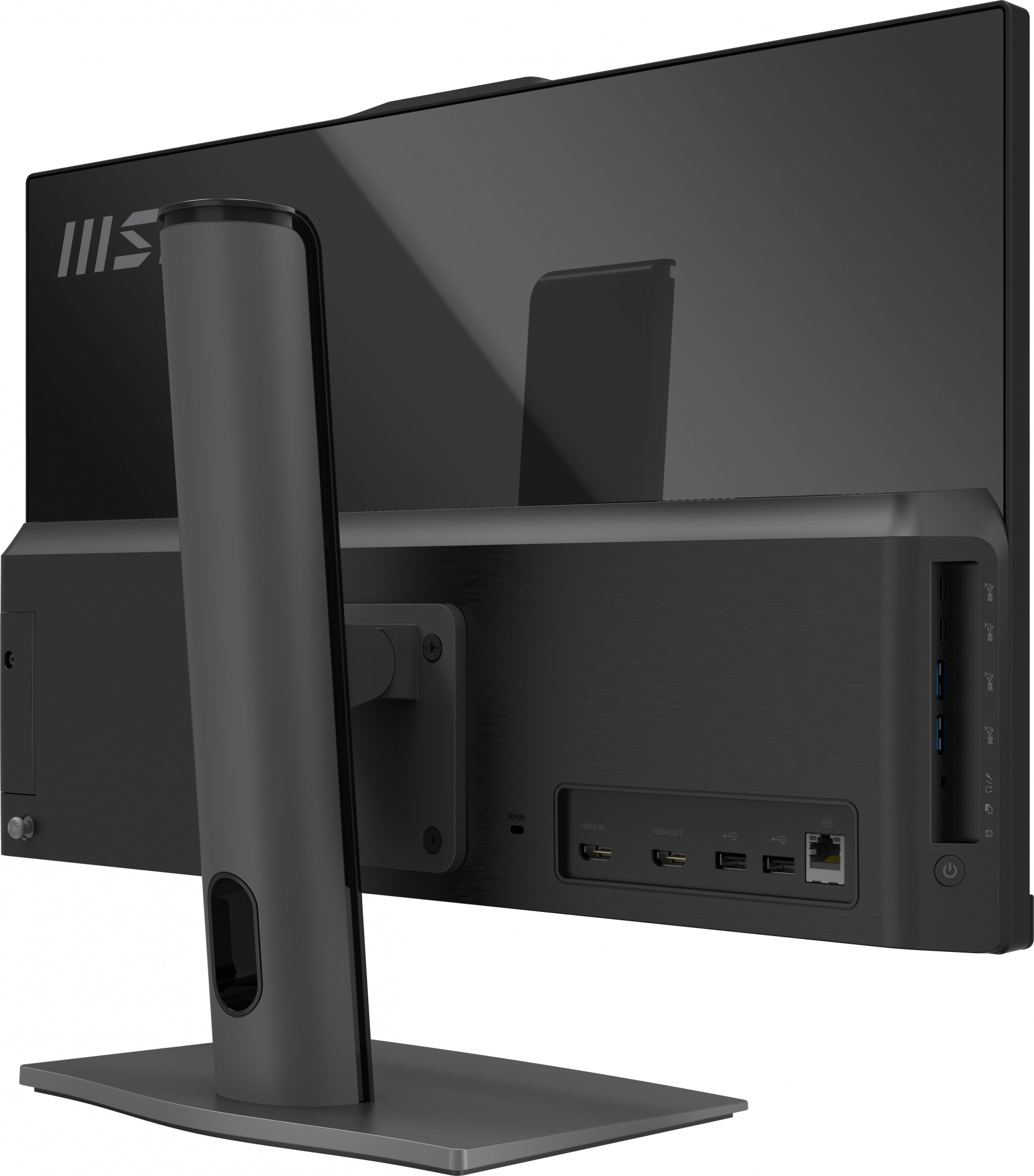 Моноблок MSI Modern AM242P 12M-090RU 23.8" Full HD i5 1240P (1.7) 16Gb SSD512Gb Iris Xe Windows 11 Professional GbitEth WiFi BT 120W клавиатура мышь Cam черный 1920x1080 — фото 4