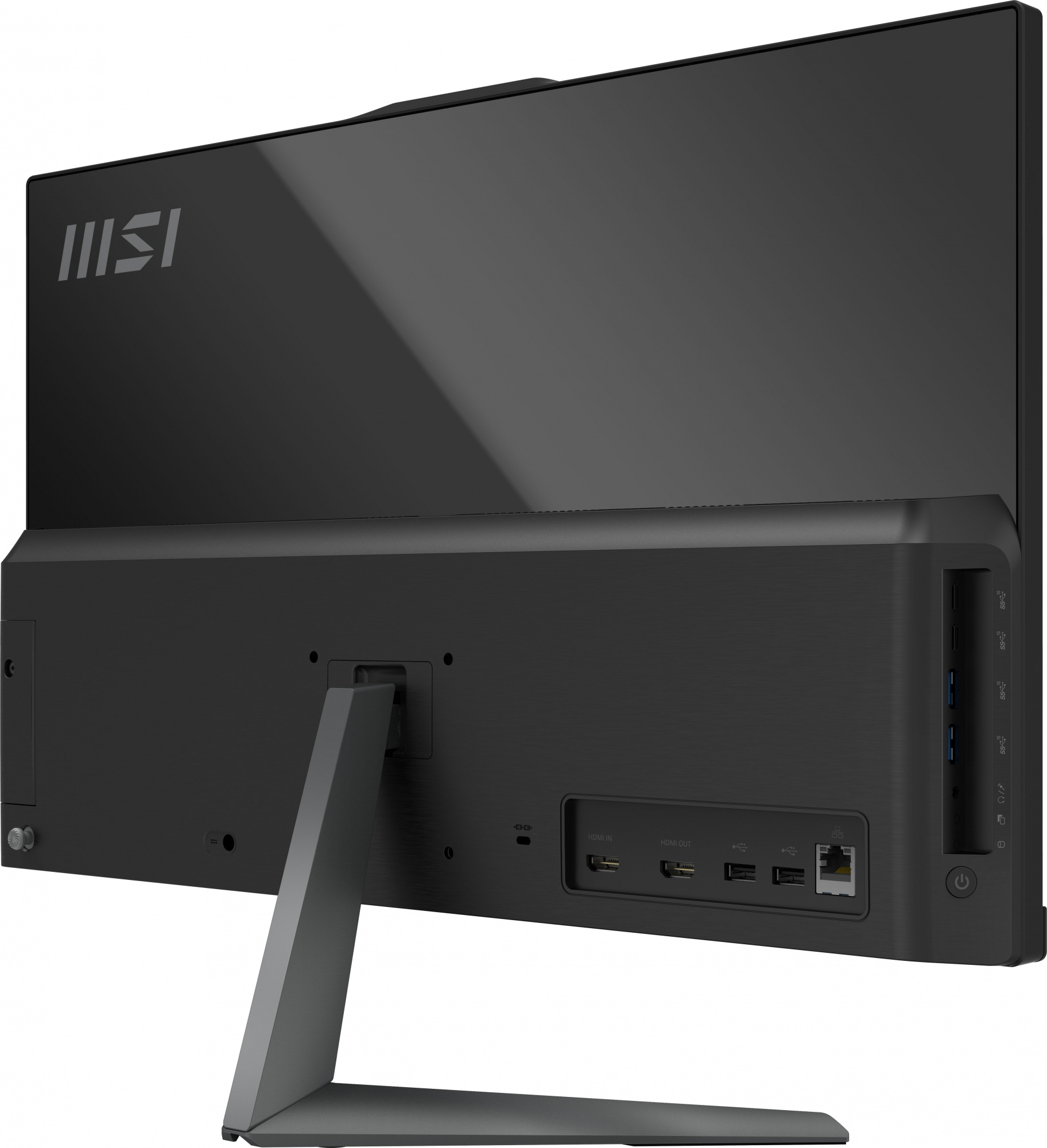 Моноблок MSI Modern AM242T 12M-087XRU 23.8" Full HD Touch i5 1240P (1.7) 8Gb SSD512Gb Iris Xe noOS GbitEth WiFi BT 120W клавиатура мышь Cam черный 1920x1080 — фото 7