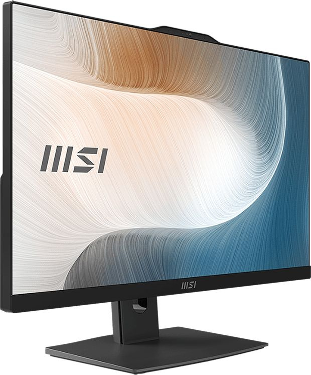 Моноблок MSI Modern AM242 11M-1000RU 23.8" Full HD PG 7505 (2) 4Gb SSD128Gb UHDG Windows 11 Professional GbitEth WiFi BT 120W клавиатура мышь Cam черный 1920x1080 — фото 2