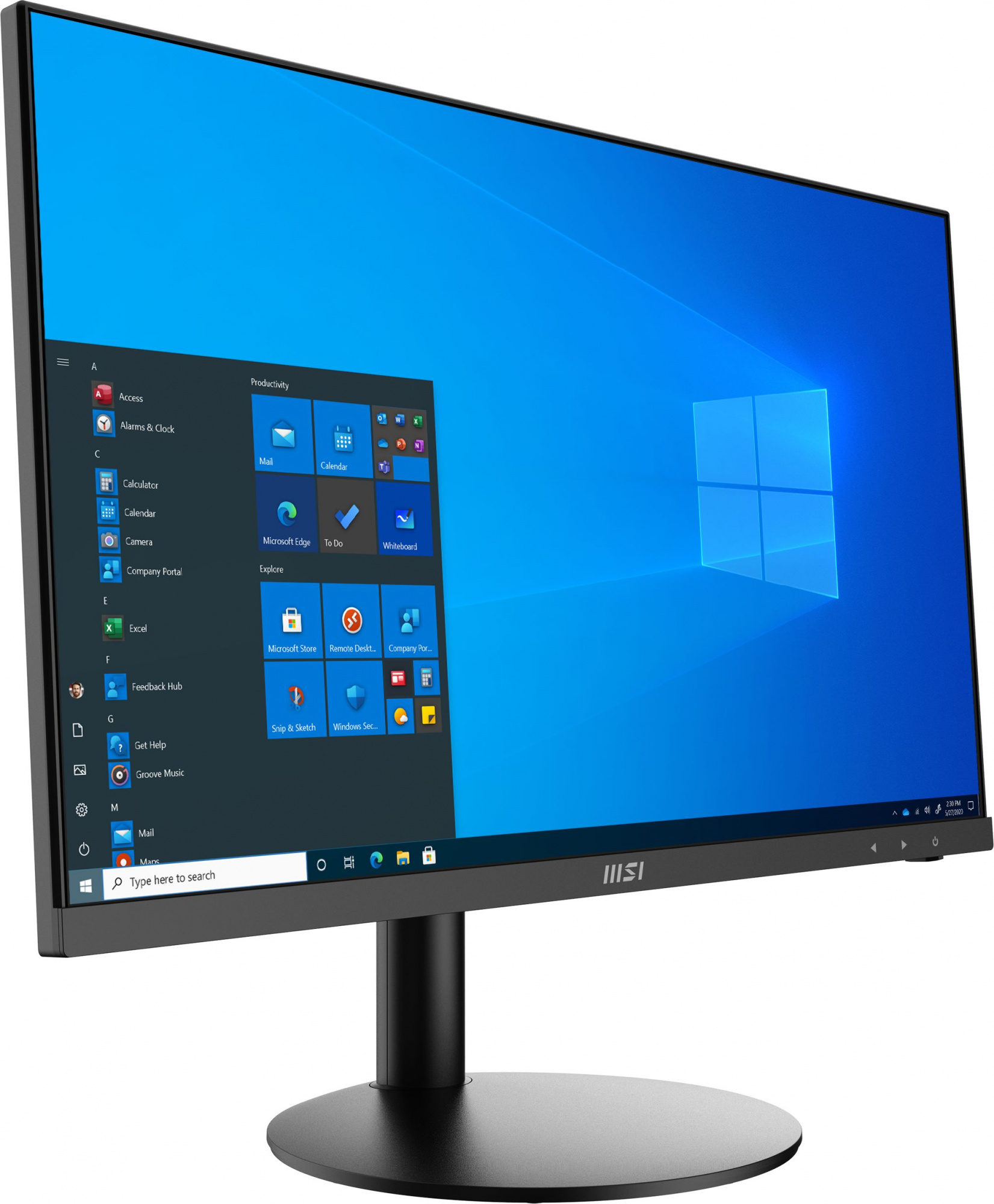 Моноблок MSI Pro AP241 11M-279RU 23.8" Full HD PG G6405 (4.1) 4Gb SSD128Gb UHDG 610 Windows 11 Professional GbitEth WiFi BT 120W клавиатура мышь черный 1920x1080 — фото 3