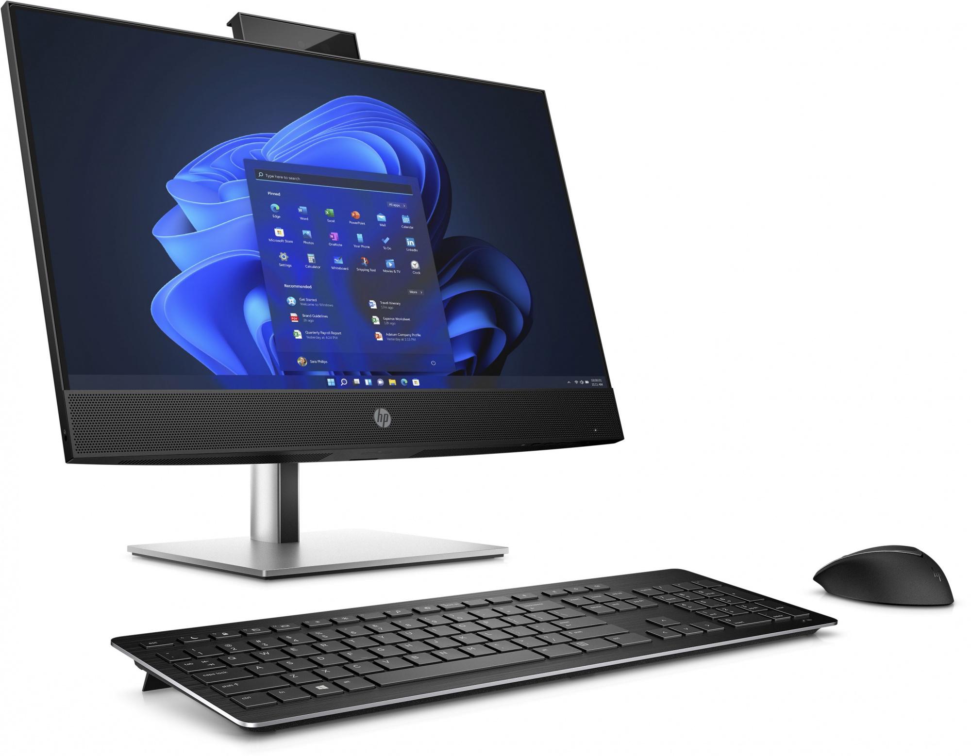 Моноблок HP ProOne 440 G9 23.8" Full HD i7 12700T (1.4) 16Gb SSD512Gb UHDG 770 Windows 11 Professional 64 GbitEth WiFi BT 120W клавиатура мышь черный 1920x1080 — фото 3