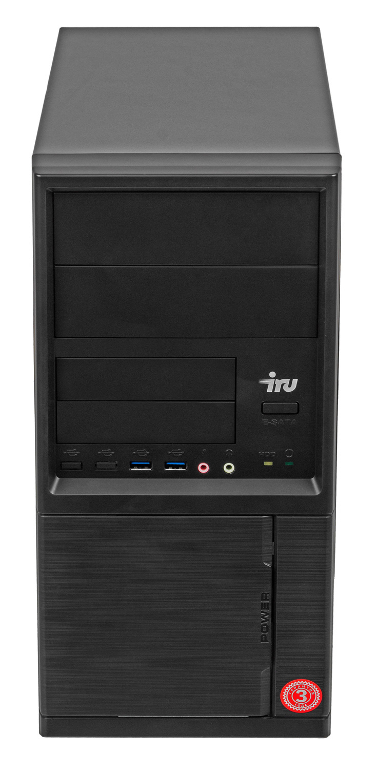 ПК IRU Office 312 MT PG G5420 (3.8) 4Gb SSD120Gb UHDG 610 Free DOS GbitEth 400W черный (1504206) — фото 2