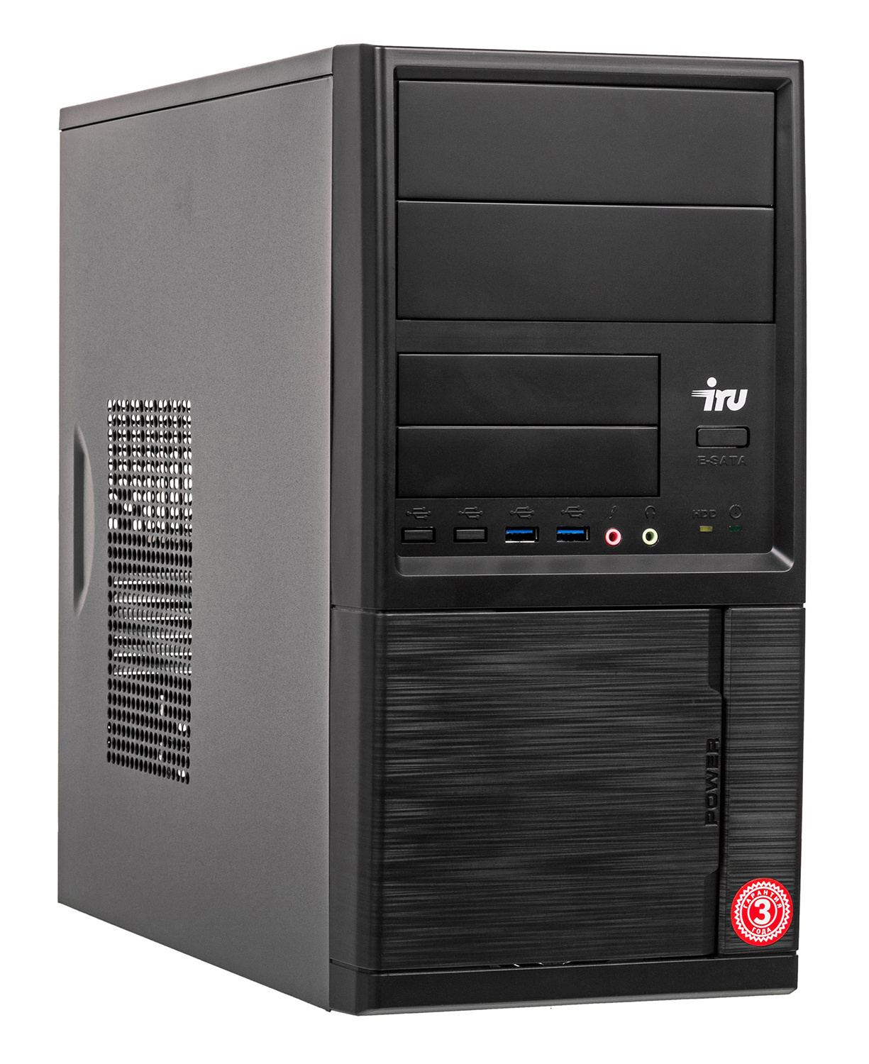 ПК IRU Office 312 MT PG G5420 (3.8) 4Gb SSD120Gb UHDG 610 Free DOS GbitEth 400W черный (1504206) — фото 3