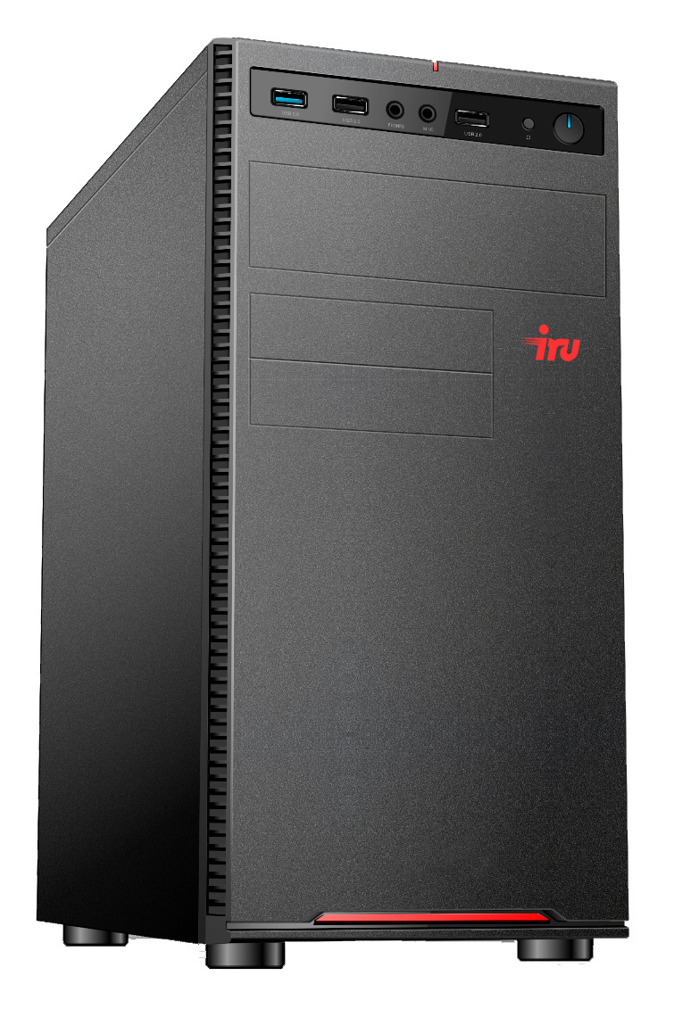 ПК IRU Home 320A3 MT Ryzen 3 3100 (3.6) 8Gb SSD240Gb GTX1650 4Gb Windows 10 Home Single Language 64 GbitEth 400W черный (1586766) — фото 3