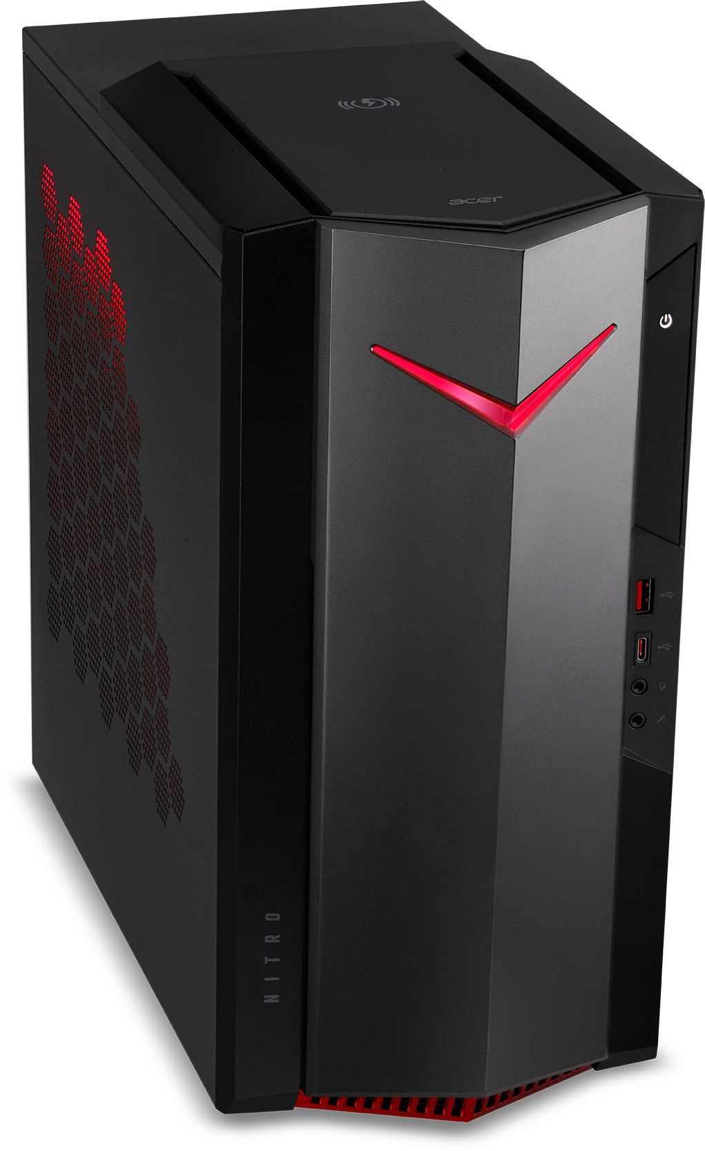 ПК Acer Nitro N50-620 MT i7 11700F (2.5) 16Gb 1Tb 7.2k SSD256Gb RTX3060 12Gb noOS GbitEth WiFi BT 500W черный (DG.E2FER.007)
