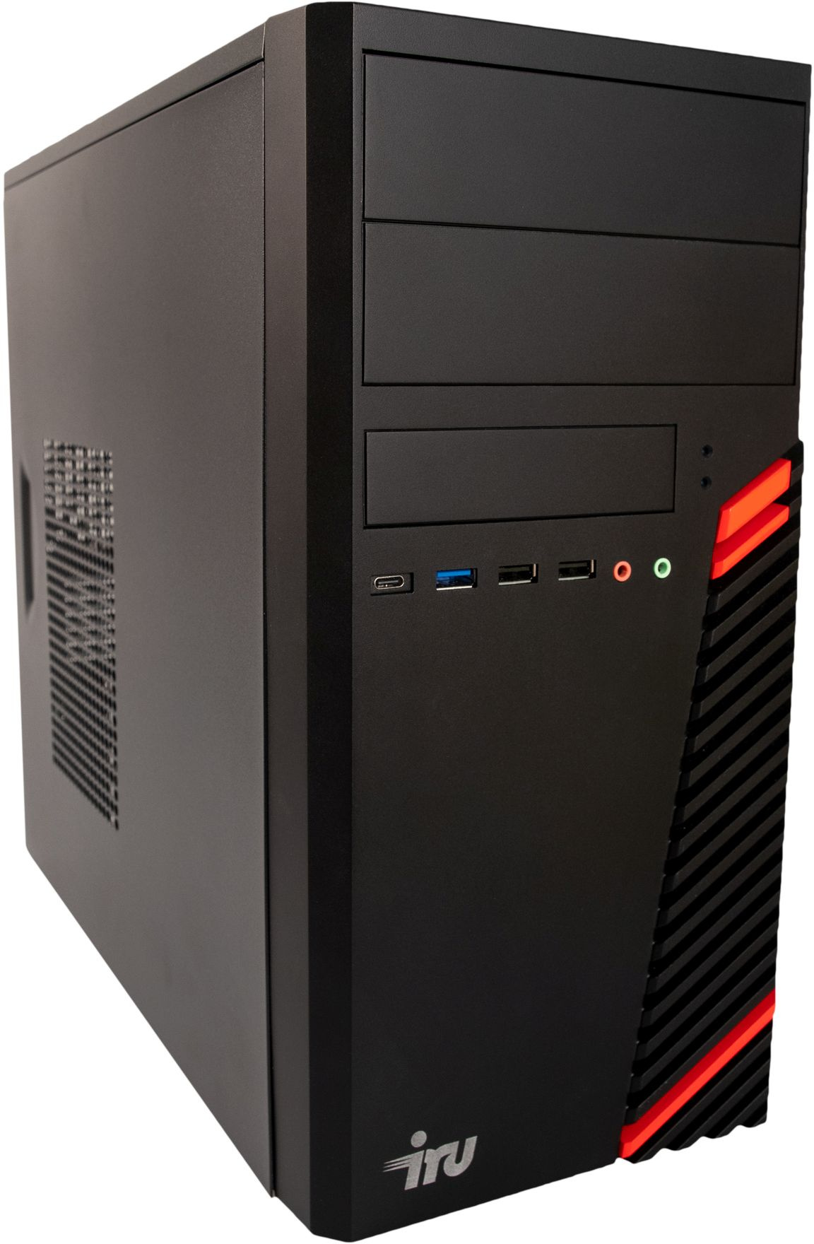ПК IRU Office 515 MT i5 9400 (2.9) 8Gb SSD500Gb UHDG 630 Free DOS GbitEth 500W kb мышь клавиатура черный (1726878) — фото 4