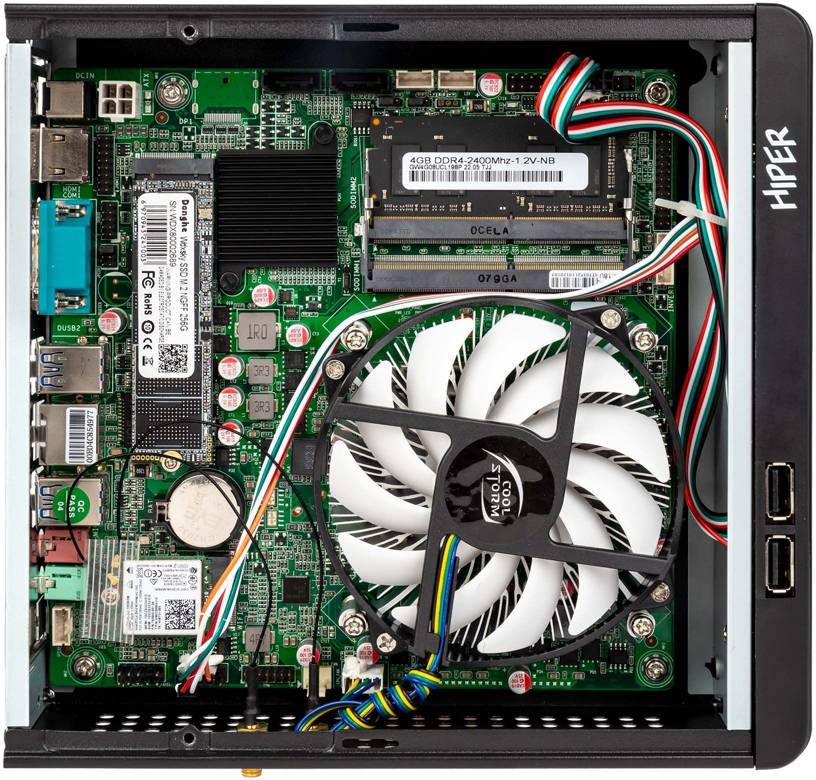 Неттоп Hiper M9 PG G6405 (4.1) 4Gb SSD256Gb UHDG 610 noOS GbitEth WiFi BT 120W черный (K1438CL8K5) — фото 8