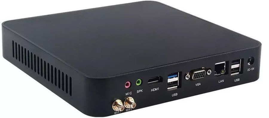 Неттоп Hiper M8 Cel J4125 (2) 4Gb SSD256Gb UHDG 600 Free DOS GbitEth WiFi BT 65W черный (I81N8CL87T) — фото 2