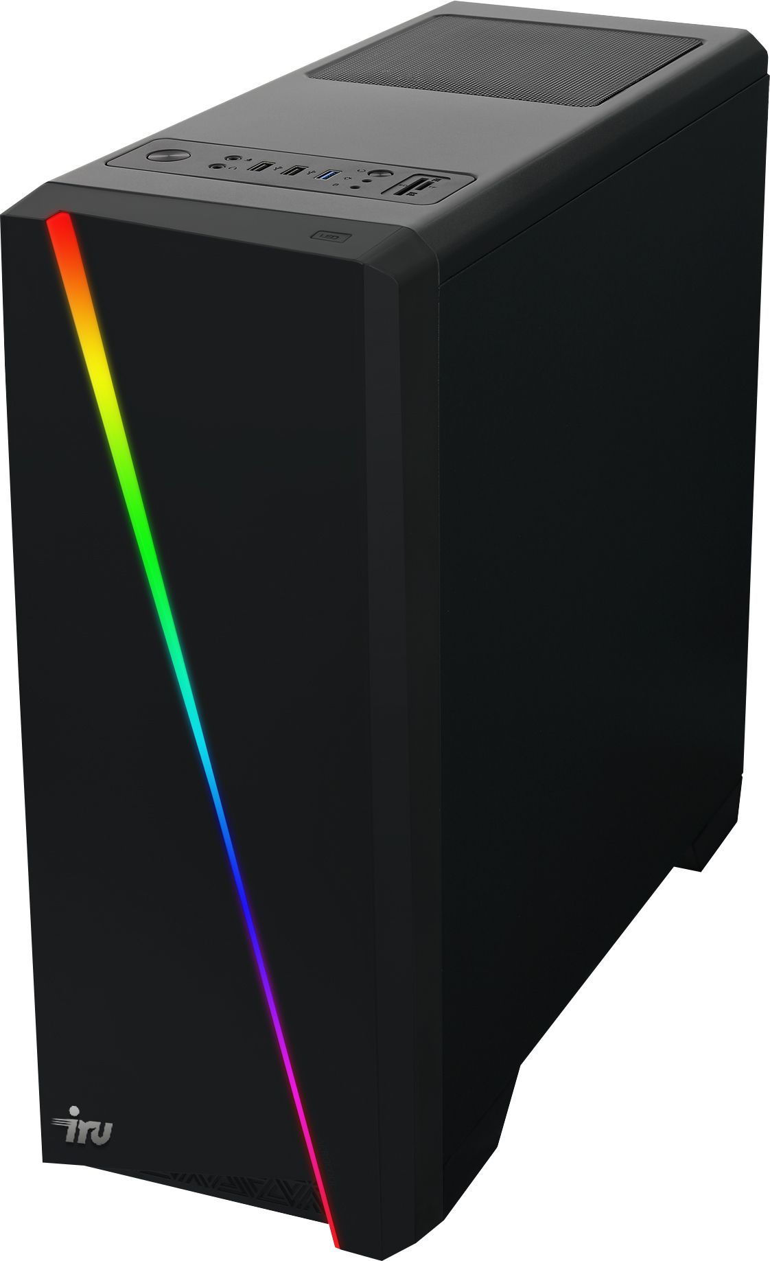 ПК IRU Game 310H5GE MT i5 10400F (2.9) 16Gb SSD1Tb RTX3050 8Gb Free DOS GbitEth 500W черный (1856593)