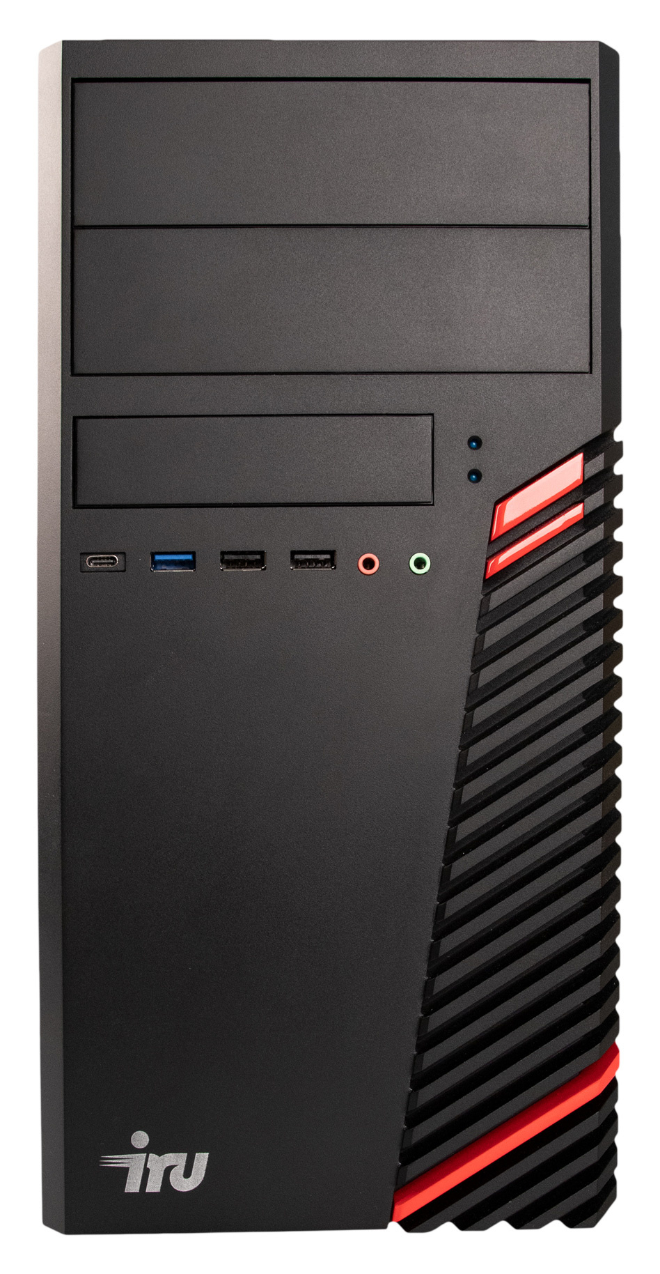 ПК IRU Home 310H5SM MT i5 11400F (2.6) 8Gb SSD512Gb GTX1630 4Gb Free DOS GbitEth 500W черный (1859409)