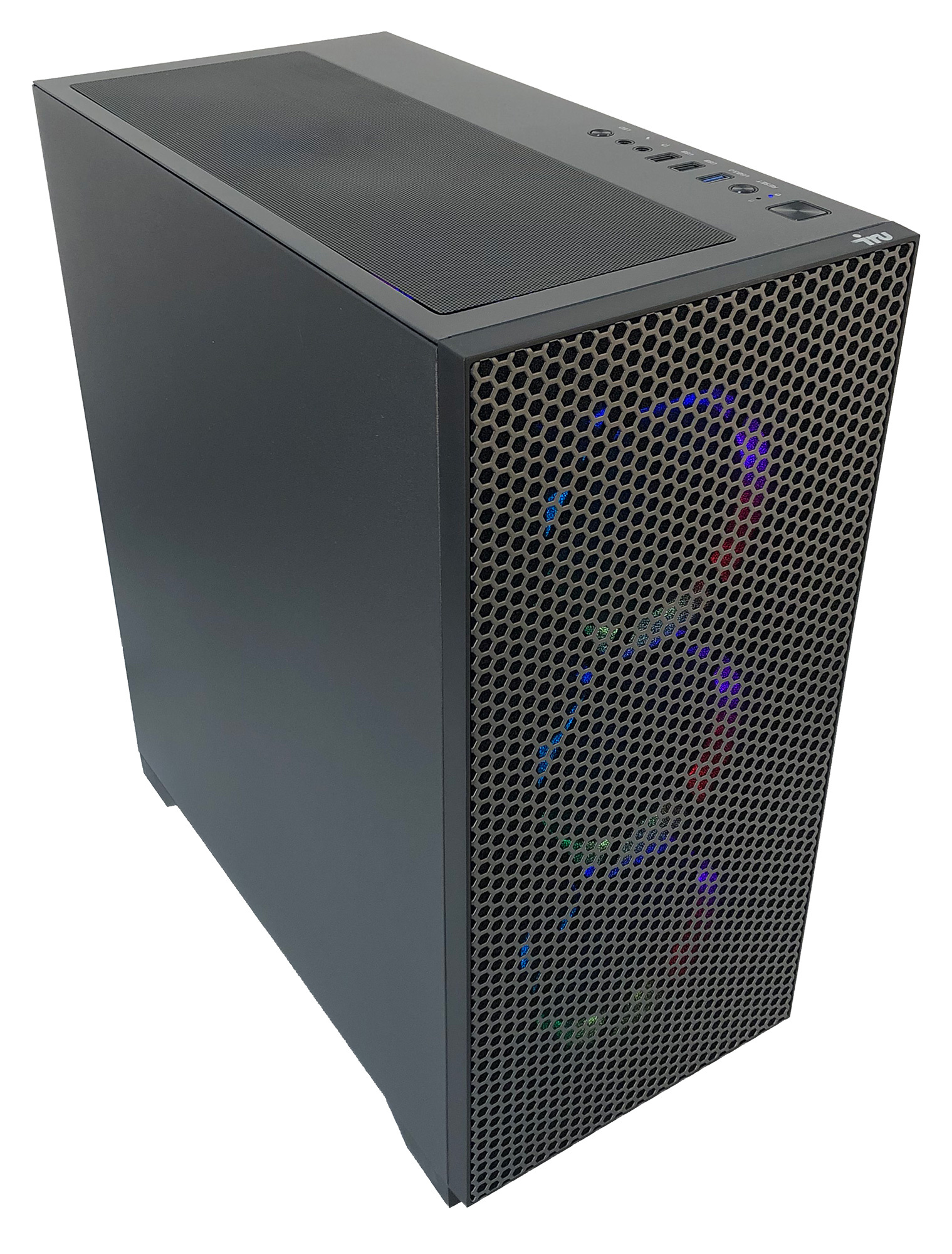 ПК IRU Game 710Z6GP MT i7 12700F (2.1) 32Gb SSD1Tb RTX3070 8Gb Free DOS GbitEth 700W черный (1871633) — фото 4