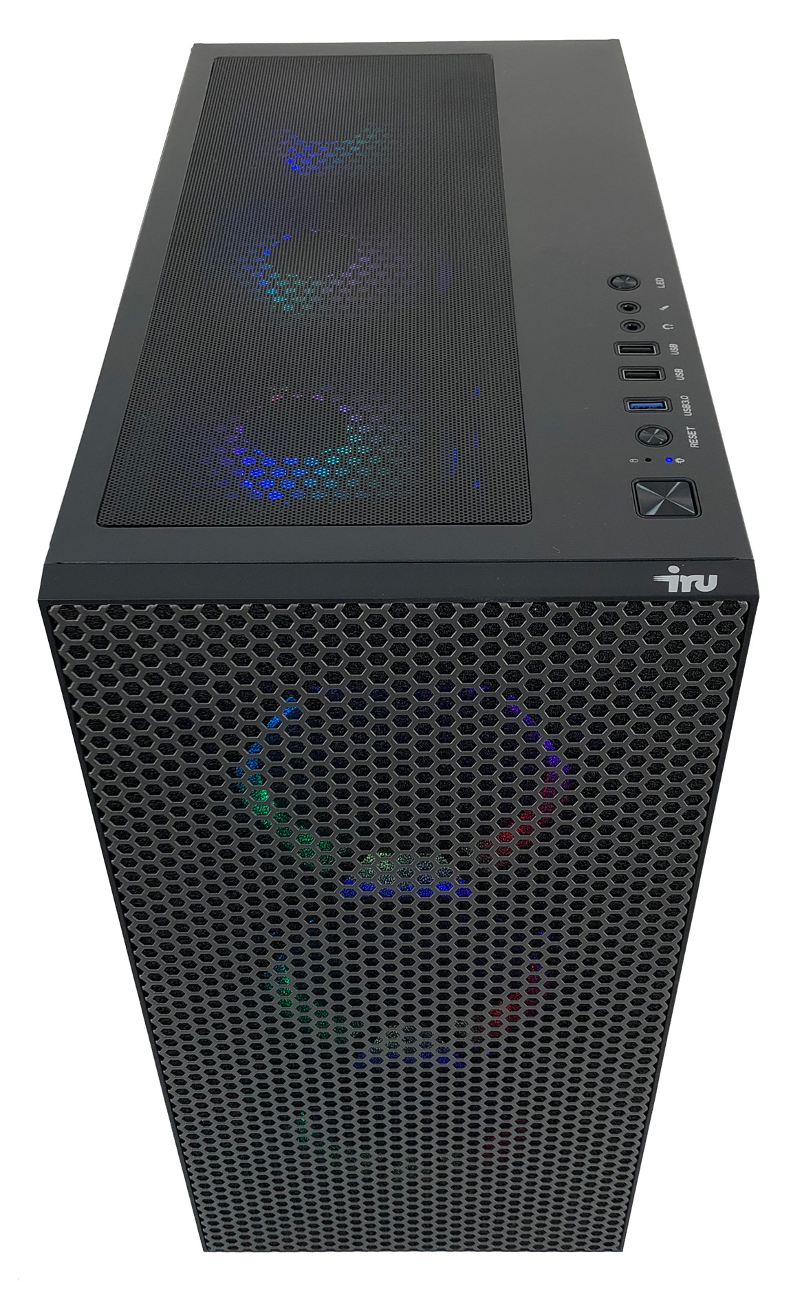 ПК IRU Game 710Z6GP MT i7 12700F (2.1) 32Gb SSD1Tb RTX3070 8Gb Free DOS GbitEth 700W черный (1871633) — фото 8