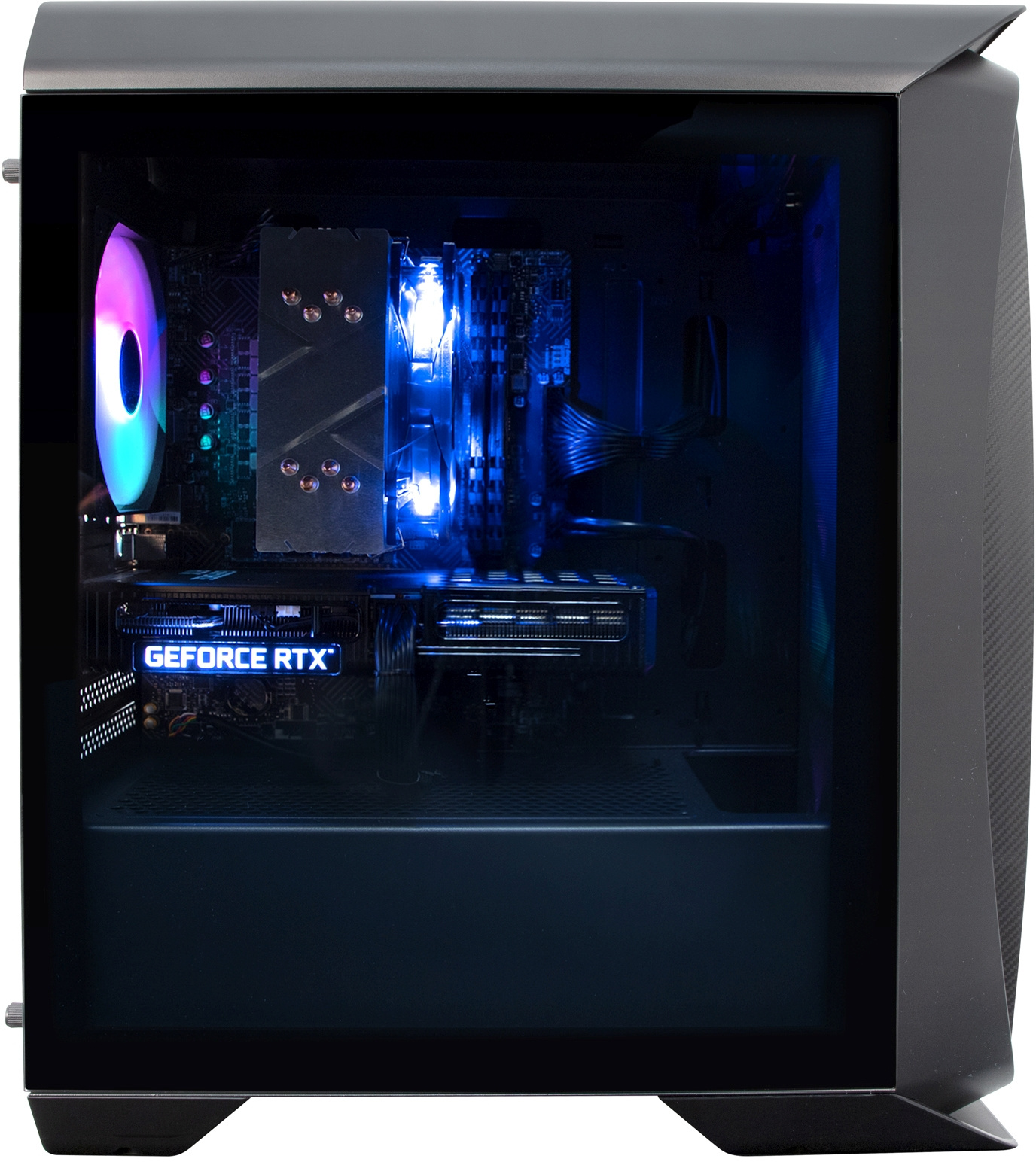 ПК IRU Game 510 MT i5 11600K (3.9) 16Gb SSD1Tb RTX3060Ti 8Gb Free DOS GbitEth 750W черный (1912485) — фото 4