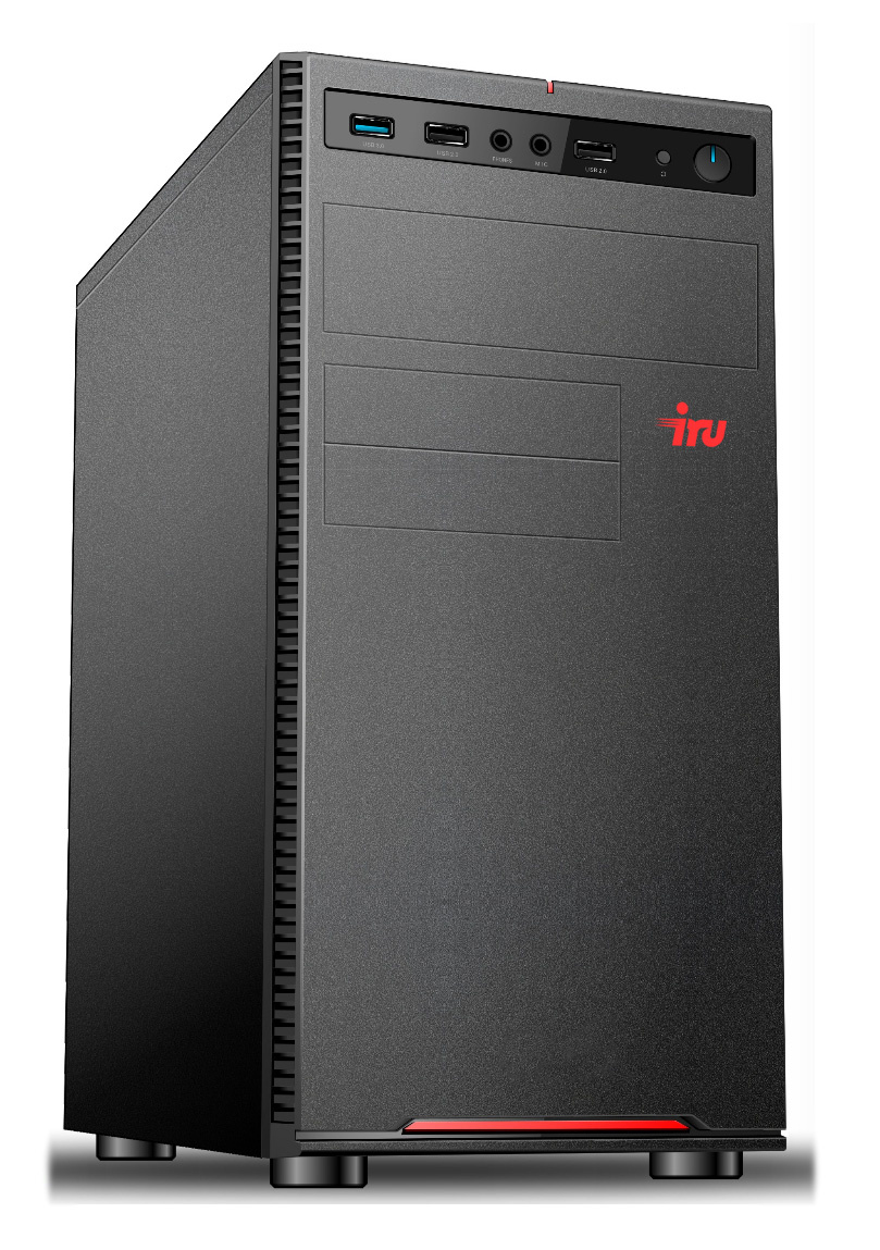 ПК IRU Home 310H5SE MT i3 10105 (3.7) 8Gb SSD240Gb UHDG 630 Windows 11 Professional 64 GbitEth 400W черный (1927119)