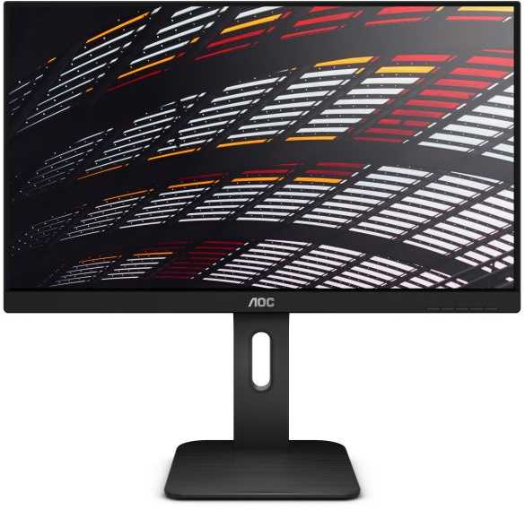 Монитор AOC 23.8" Professional 24P1/GR серый IPS LED 16:9 DVI HDMI M/M матовая HAS Piv 250cd 178гр/178гр 1920x1080 60Hz VGA DP FHD USB 4.6кг — фото 5