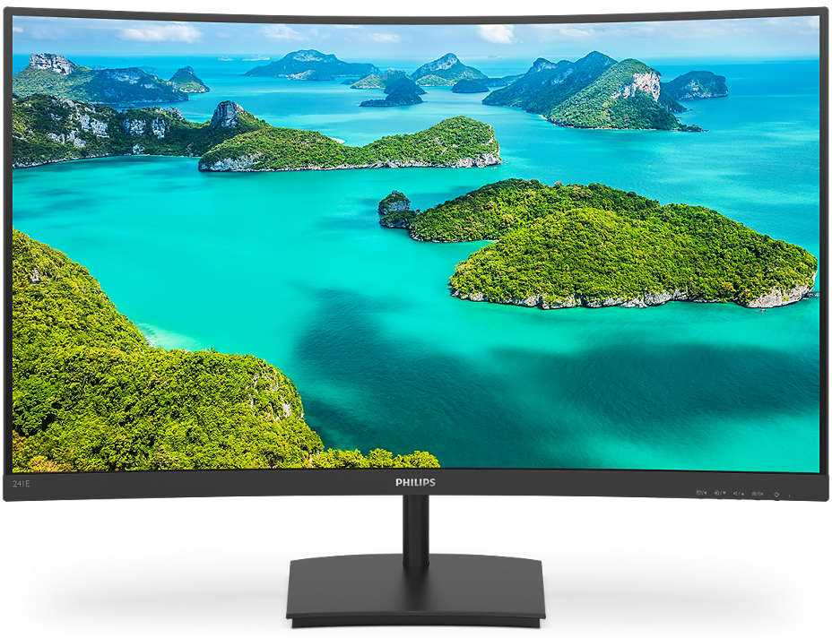 Монитор Philips 23.6" 241E1SCA(00/01) черный VA LED 16:9 HDMI M/M матовая 3000:1 250cd 178гр/178гр 1920x1080 75Hz VGA FHD 3.54кг — фото 2