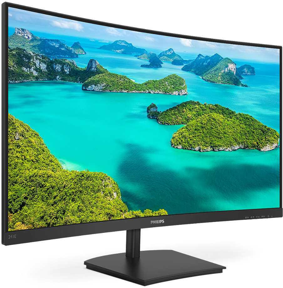 Монитор Philips 23.6" 241E1SCA(00/01) черный VA LED 16:9 HDMI M/M матовая 3000:1 250cd 178гр/178гр 1920x1080 75Hz VGA FHD 3.54кг — фото 4