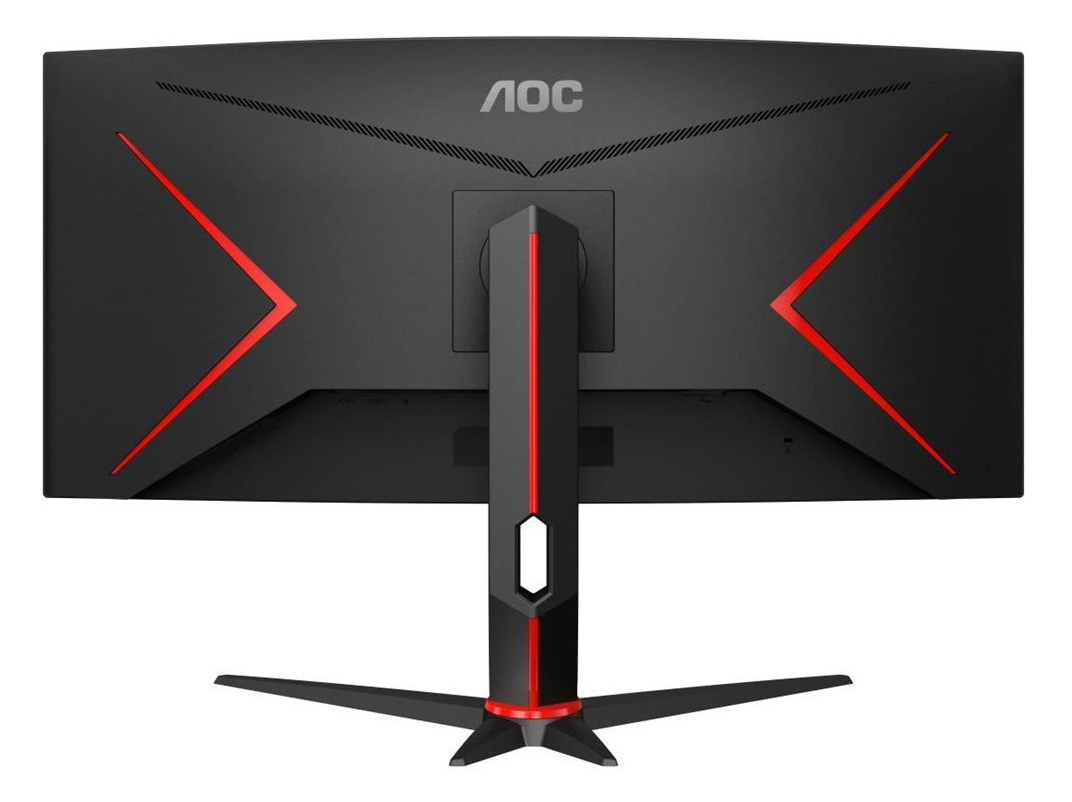 Монитор AOC 34" Gaming CU34G2 черный/красный VA LED 1ms 21:9 HDMI матовая HAS Piv 3000:1 300cd 178гр/178гр 3440x1440 100Hz DP FHD USB 8кг — фото 2