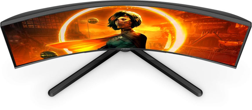 Монитор AOC 31.5" Gaming C32G3AE черный/красный VA LED 1ms 16:9 HDMI M/M матовая 250cd 178гр/178гр 1920x1080 165Hz FreeSync Premium DP FHD 6.16кг — фото 8