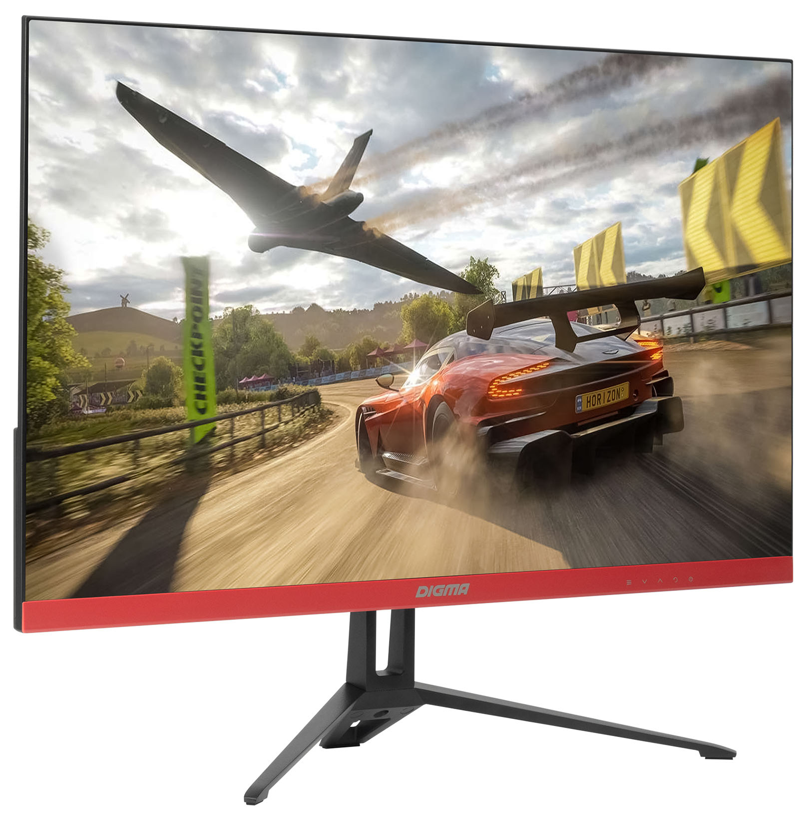 Монитор Digma 23.8" Gaming DM-MONG2410 черный/красный IPS 16:9 HDMI M/M матовая 250cd 178гр/178гр 1920x1080 165Hz G-Sync VGA DP FHD 2.75кг — фото 2
