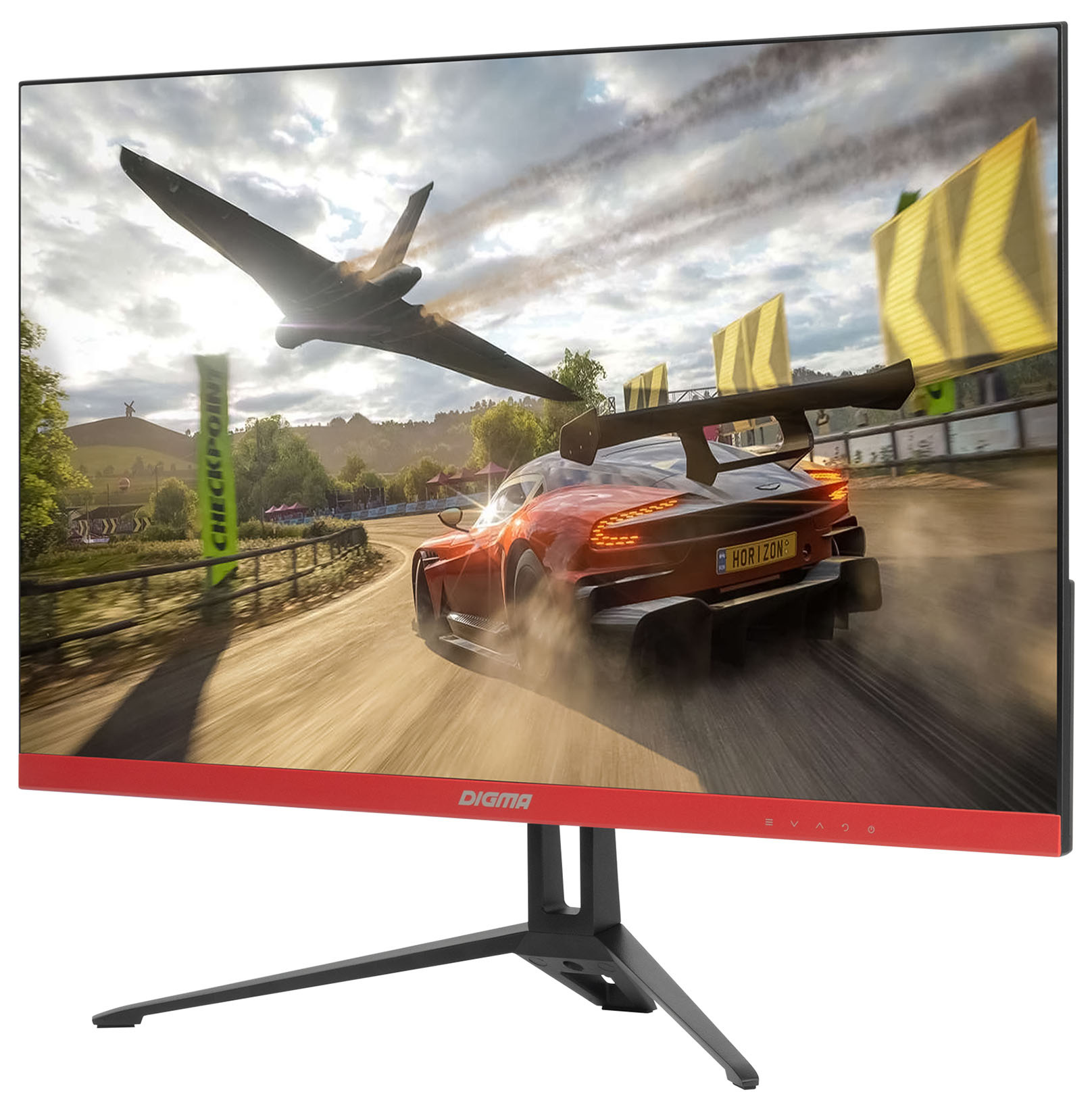 Монитор Digma 23.8" Gaming DM-MONG2410 черный/красный IPS 16:9 HDMI M/M матовая 250cd 178гр/178гр 1920x1080 165Hz G-Sync VGA DP FHD 2.75кг — фото 3