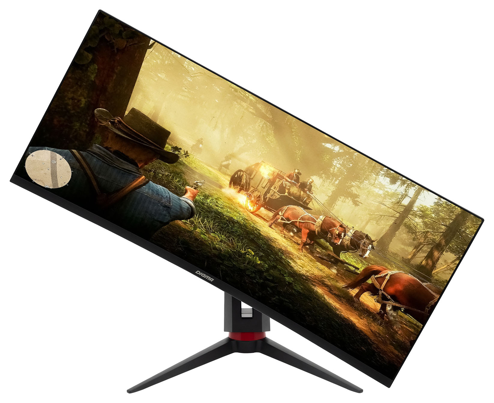 Монитор Digma 34" Gaming DM-MONG3410 черный LED 21:9 HDMI матовая HAS Piv 300cd 178гр/178гр 3440x1440 165Hz G-Sync DP 2K USB 8.48кг — фото 4